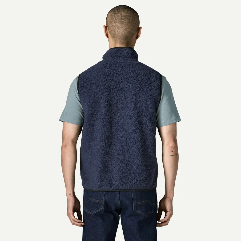 PATAGONIA Men's Retro Pile Fleece Vest New Navy