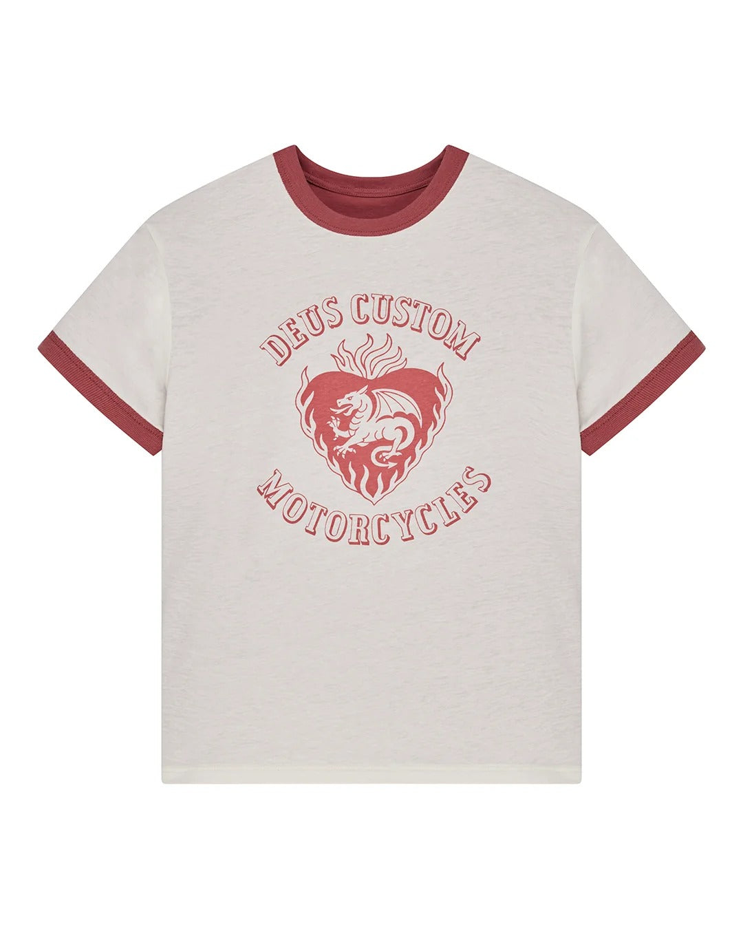 DEUS EX MACHINA Two Minds Ringer Dirty White-Red Apple