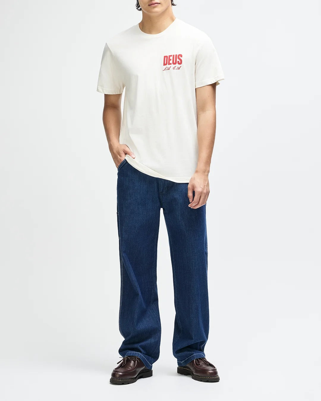 DEUS EX MACHINA Cutaway Tee Vintage White