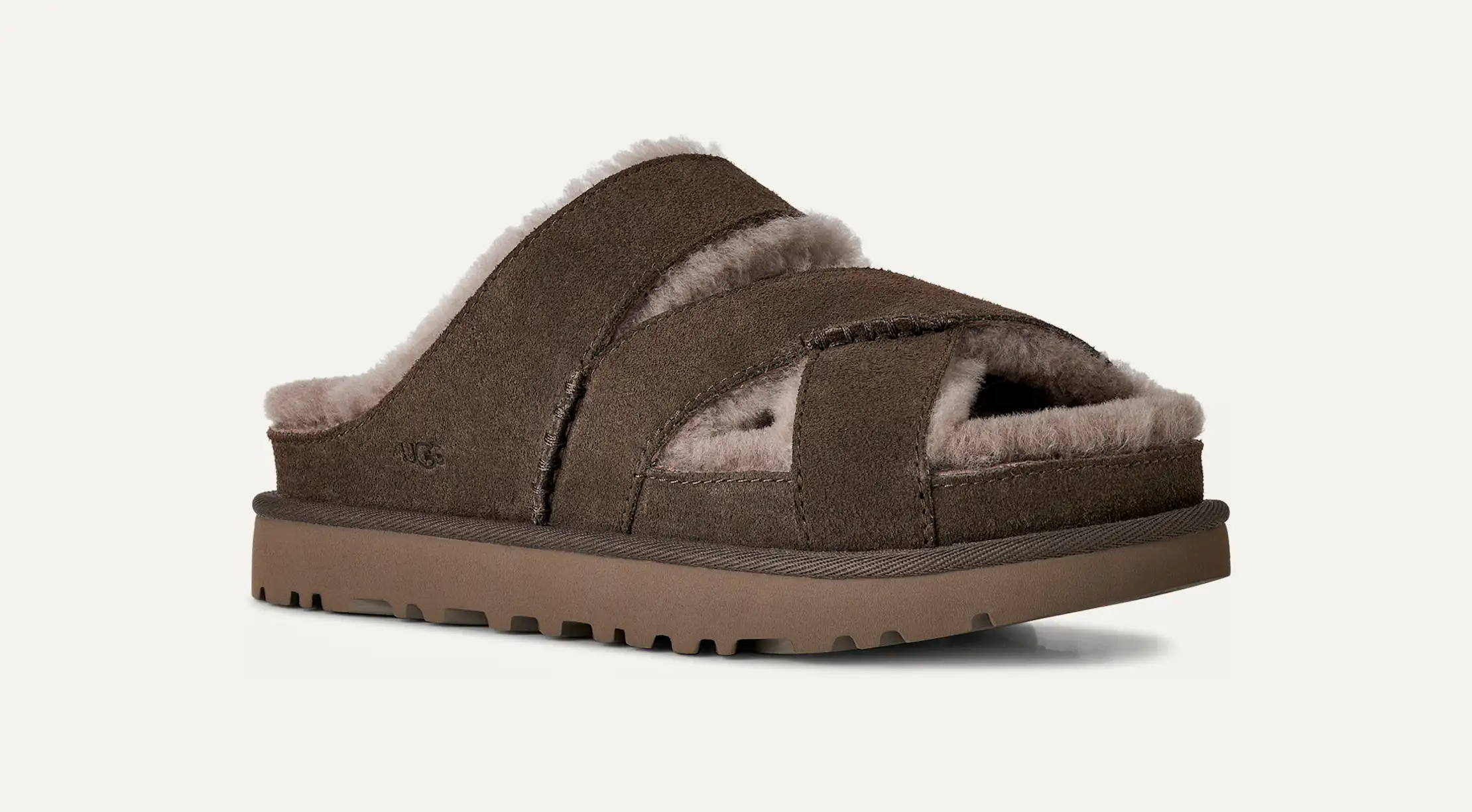UGG Ciabatte Greenport Cross Strap Dense Smoke