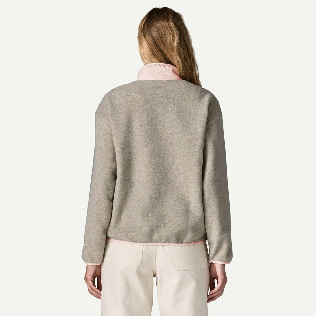 PATAGONIA Women's Synchilla® Fleece Jacket Oatmeal Heather w/Pink Frost