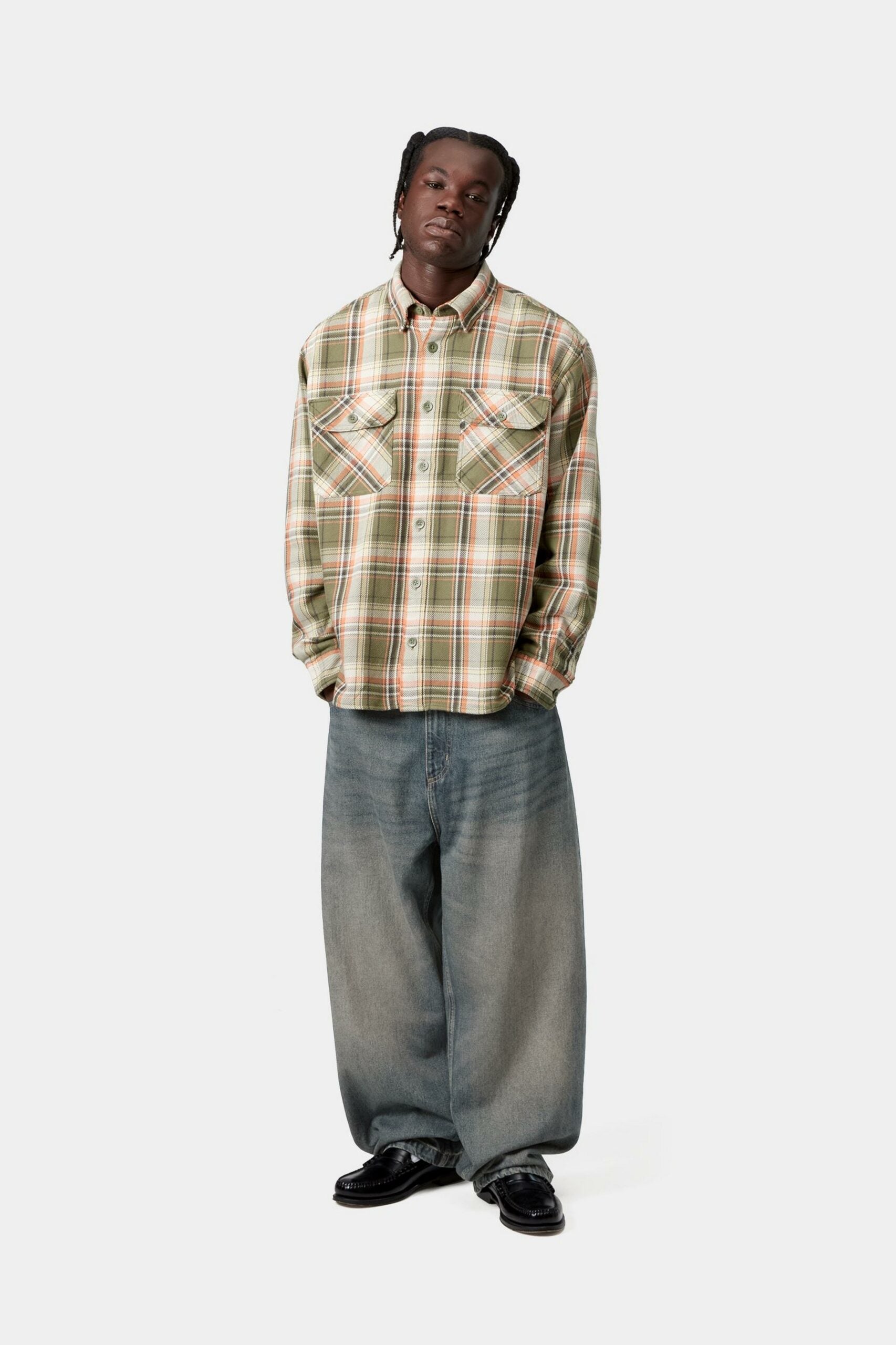 CARHARTT WIP Brandon Pant Blue Worn washed