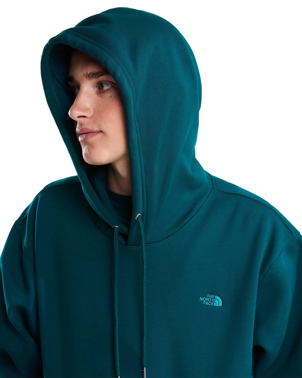 Felpa con cappuccio Blaze Shop The North Face in misto cotone color verde petrolio con logo ricamato