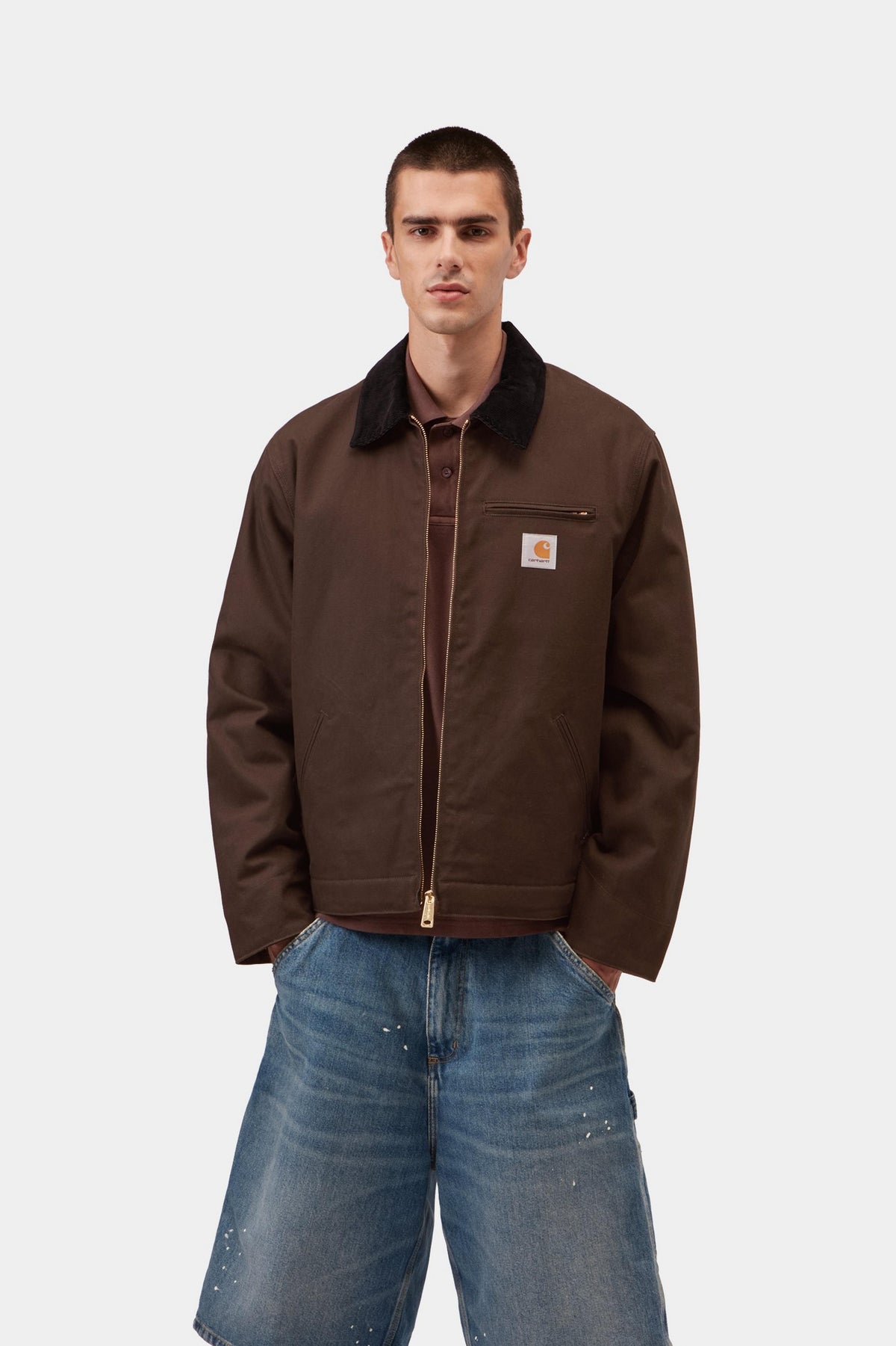 CARHARTT WIP Detroit Jacket (Winter) Tobacco / Black, Rigid