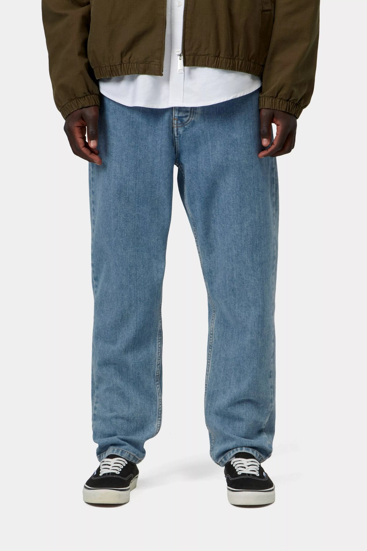 CARHARTT WIP Newel Pant Blue, Stone bleached