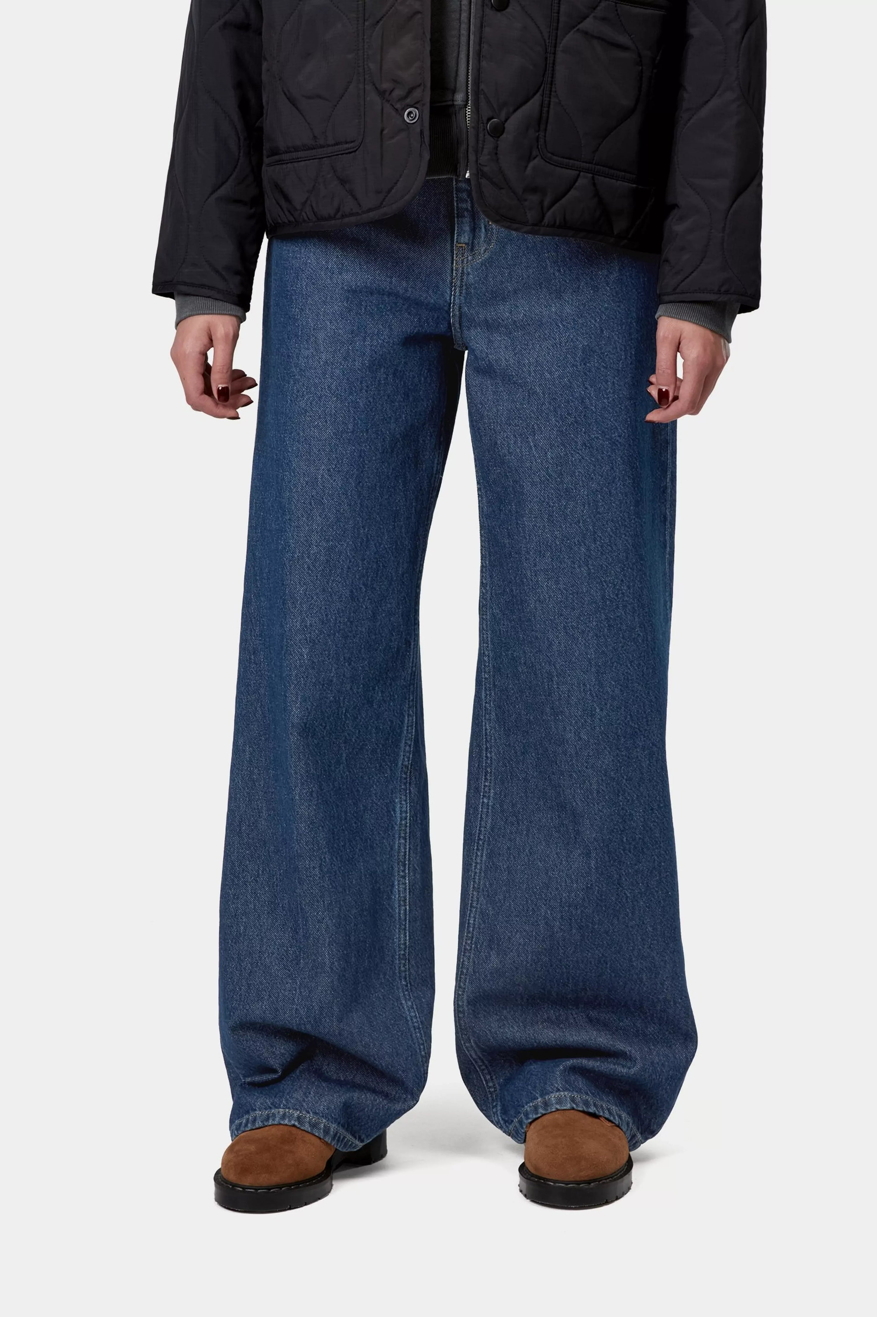 CARHARTT WIP W' Jane Pant Blue, Stone washed