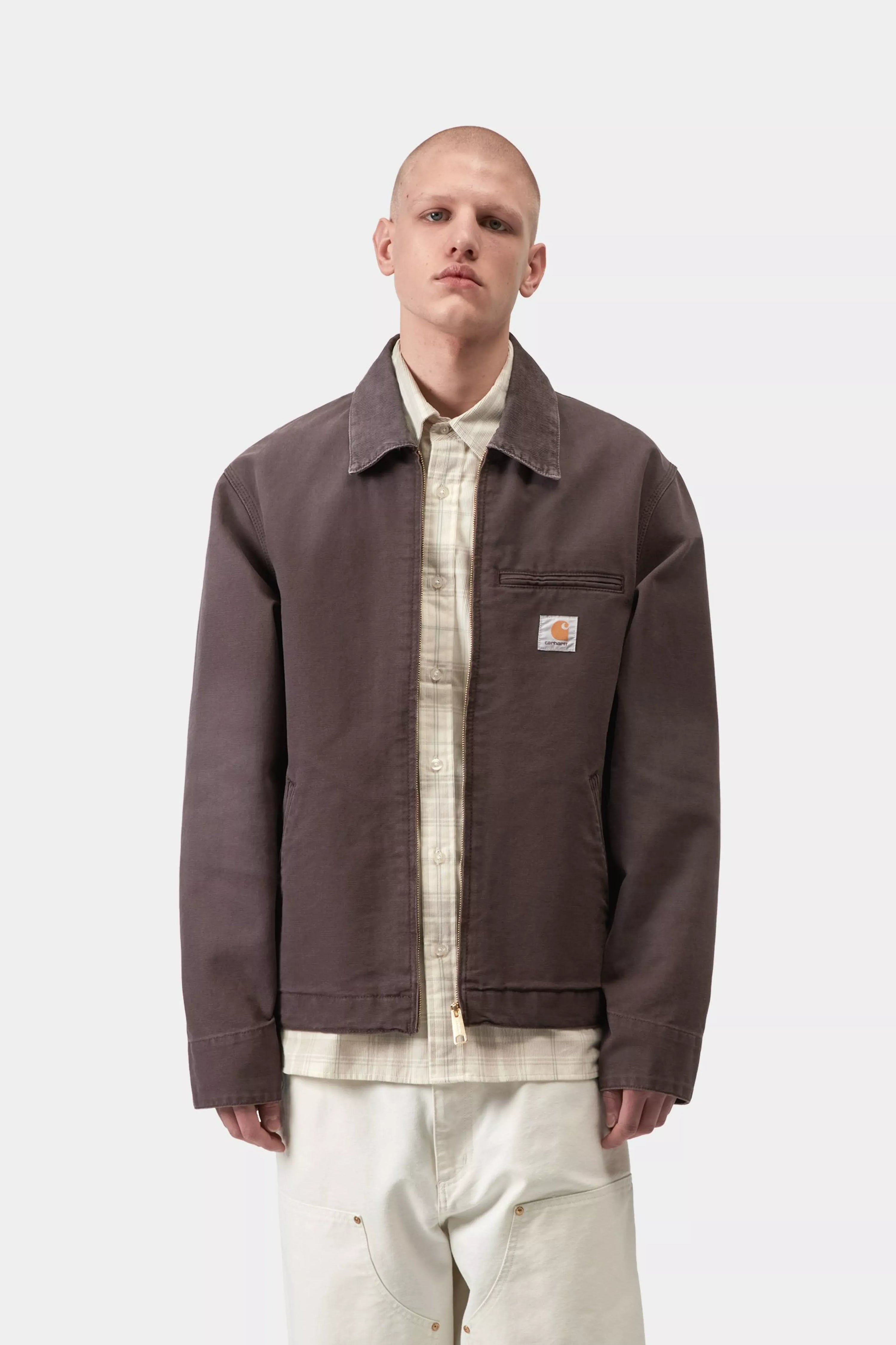 CARHARTT WIP Detroit Jacket Shale / Shale Stone canvas