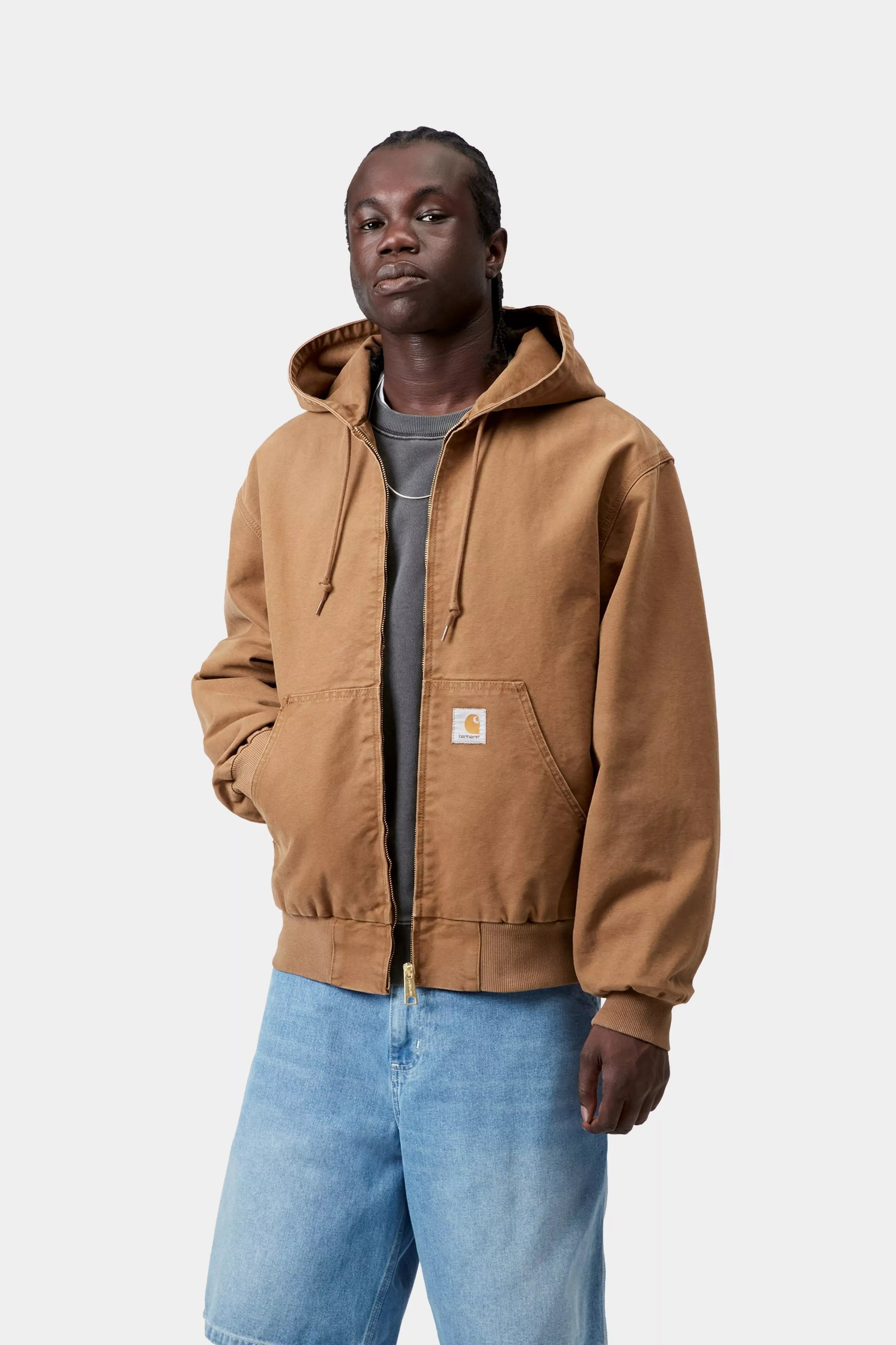 CARHARTT WIP OG Active Jacket Hamilton Brown, Stone canvas