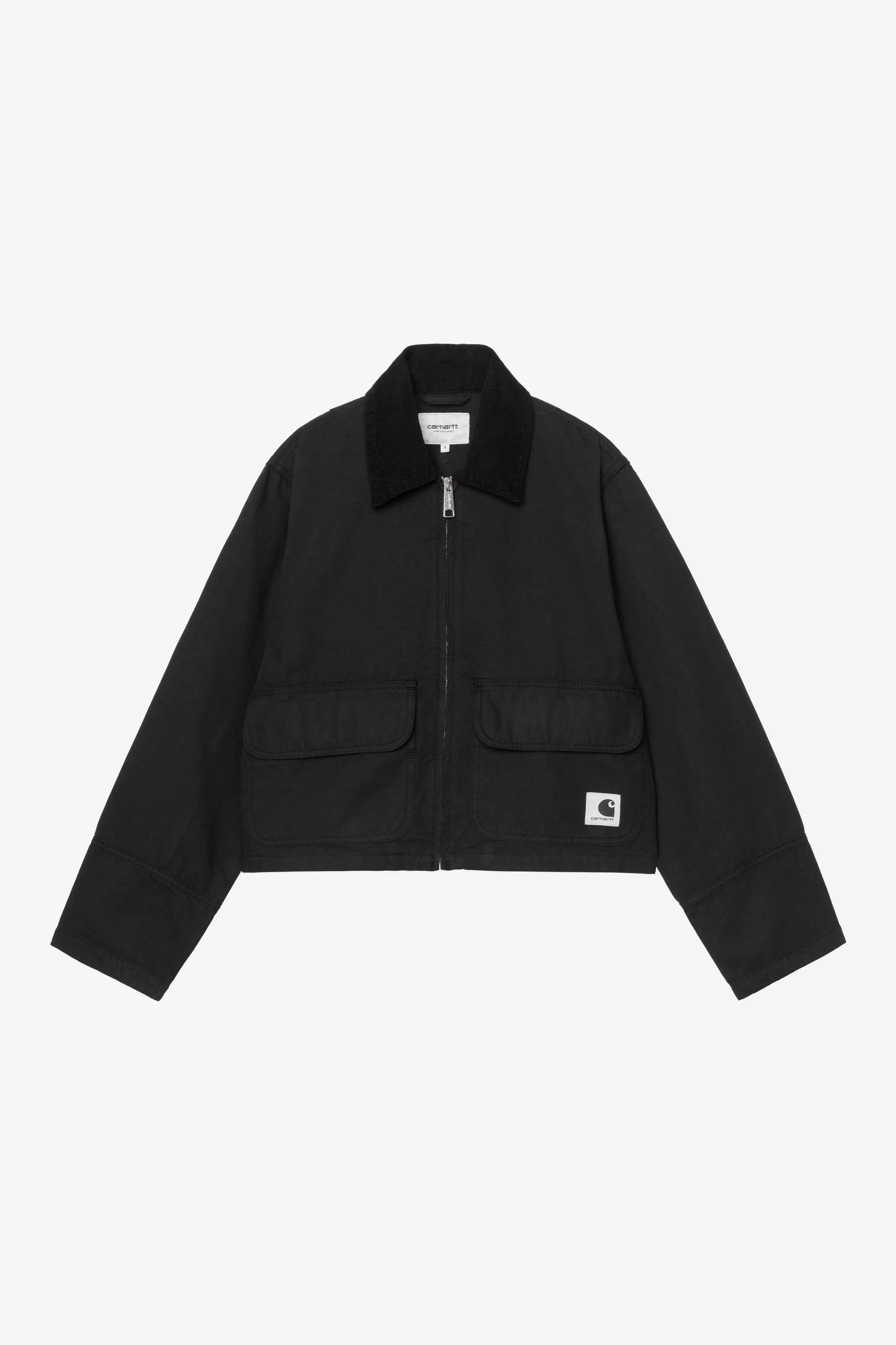 CARHARTT WIP W' Prescott Jacket Black / Black, Garment dyed