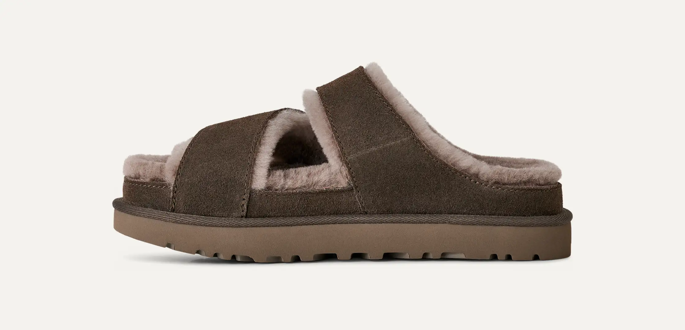 UGG Ciabatte Greenport Cross Strap Dense Smoke