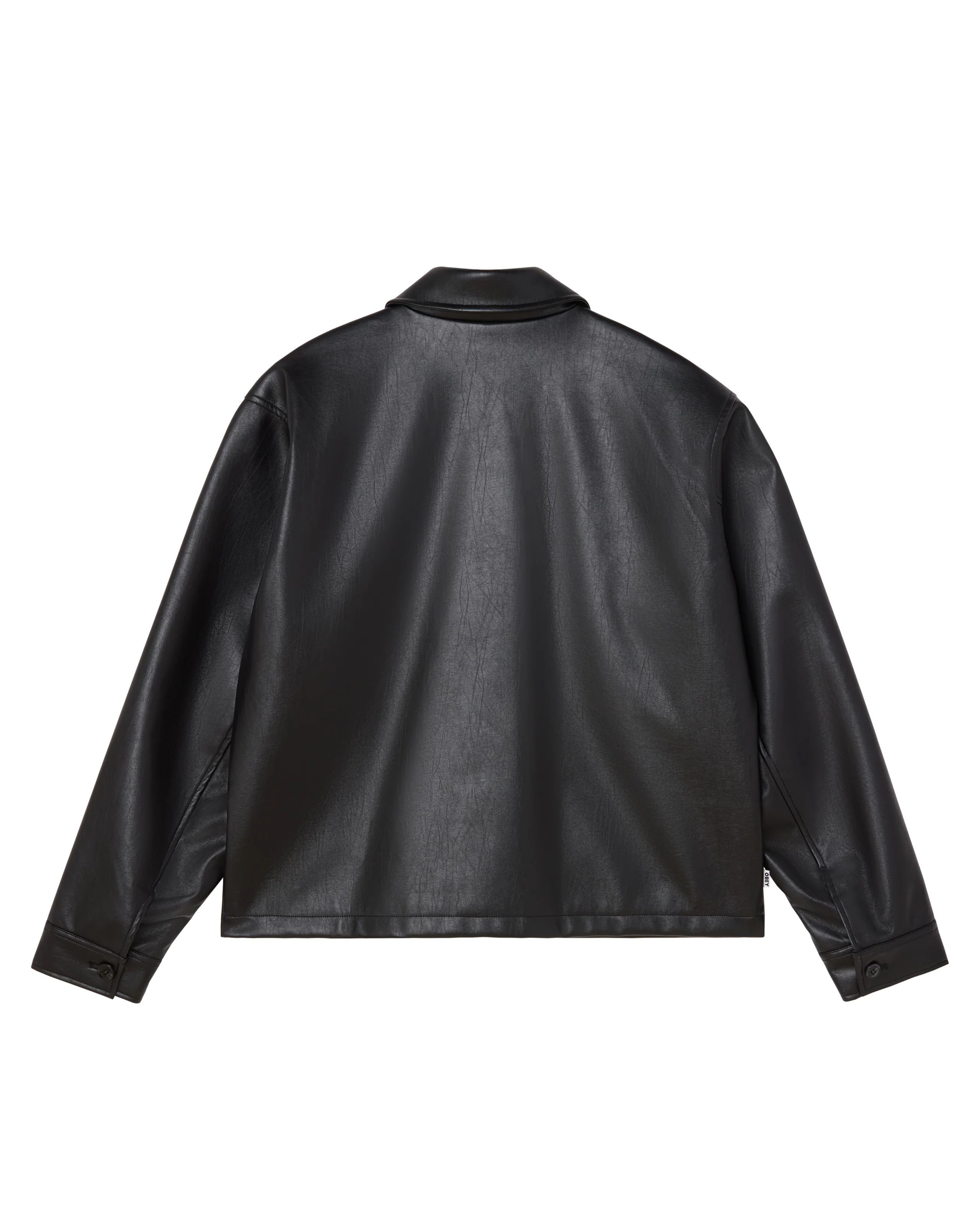 OBEY WORKMAN PU JACKET Black