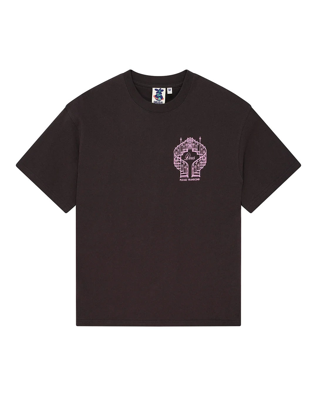 DEUS EX MACHINA Upstairs Os Tee Anthracite Grey
