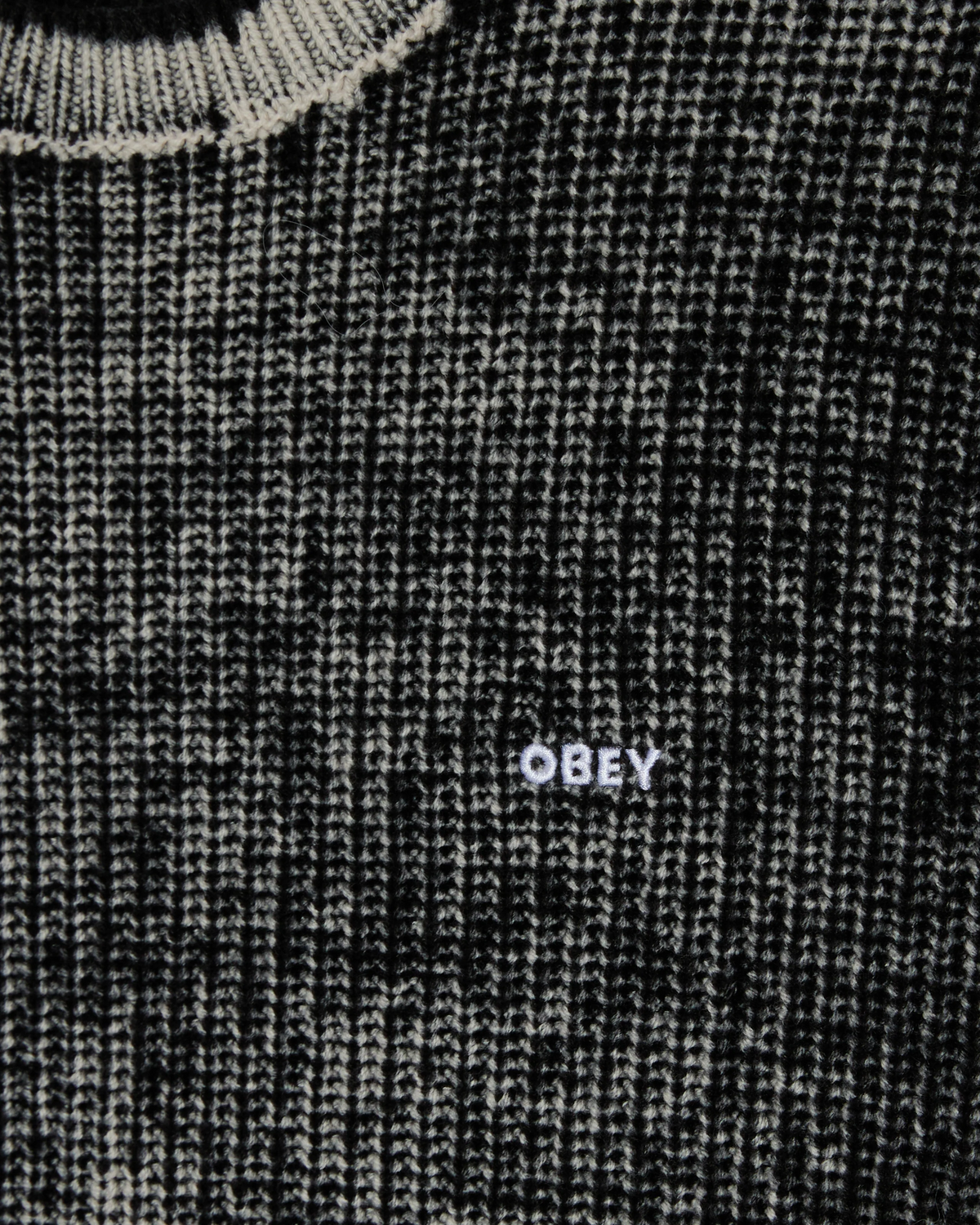 OBEY SPRAY EFFECT SWEATER Dark Black Multi