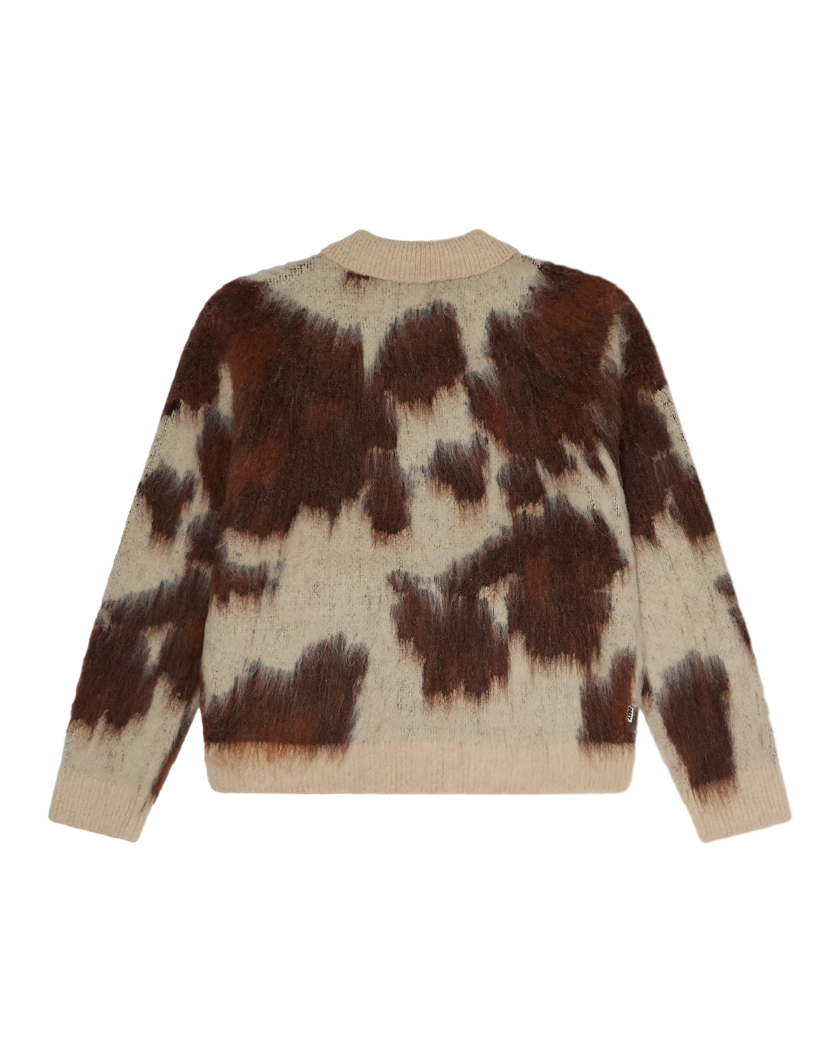 OBEY COW PATTERN ZIP SWEATER Cow Multi