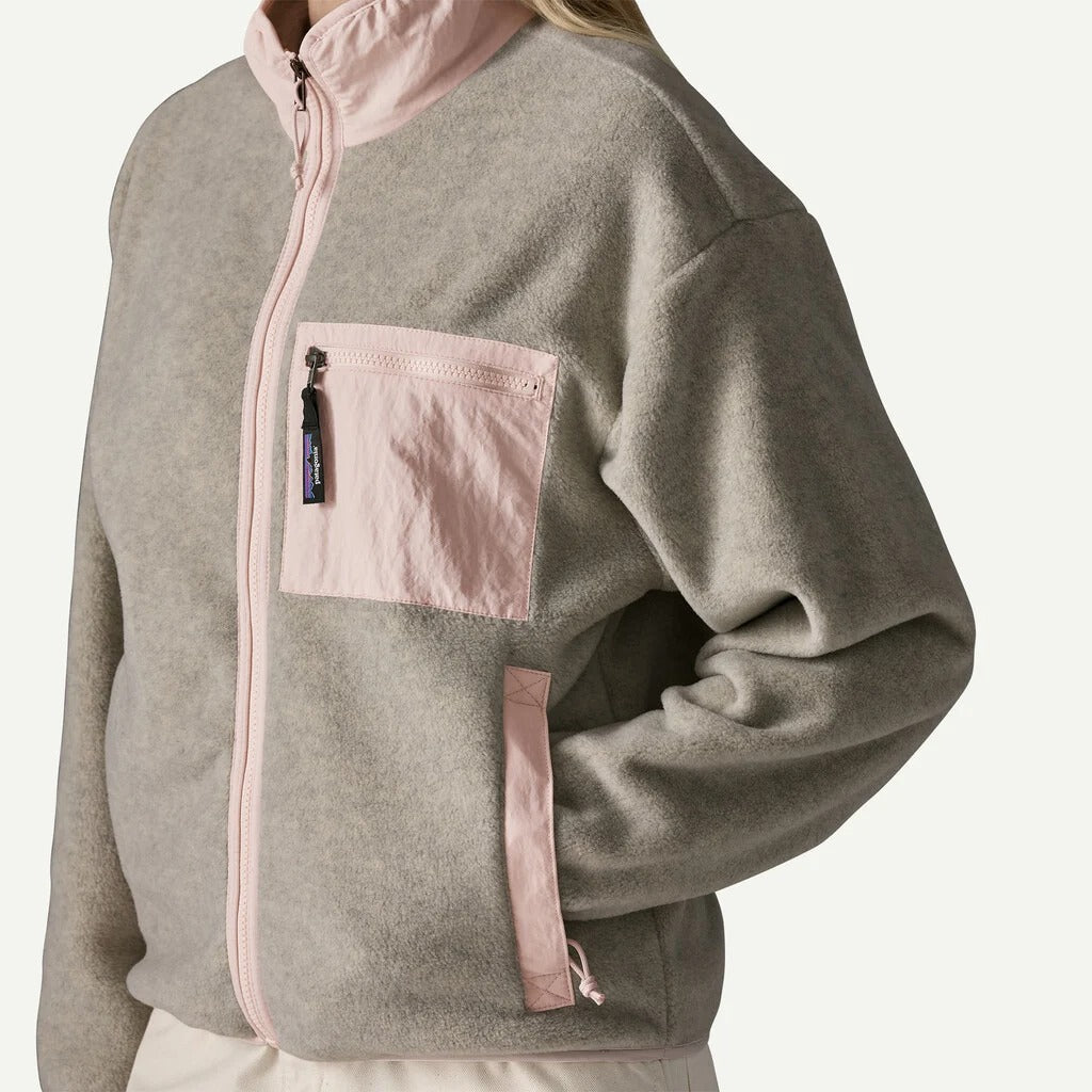PATAGONIA Women's Synchilla® Fleece Jacket Oatmeal Heather w/Pink Frost
