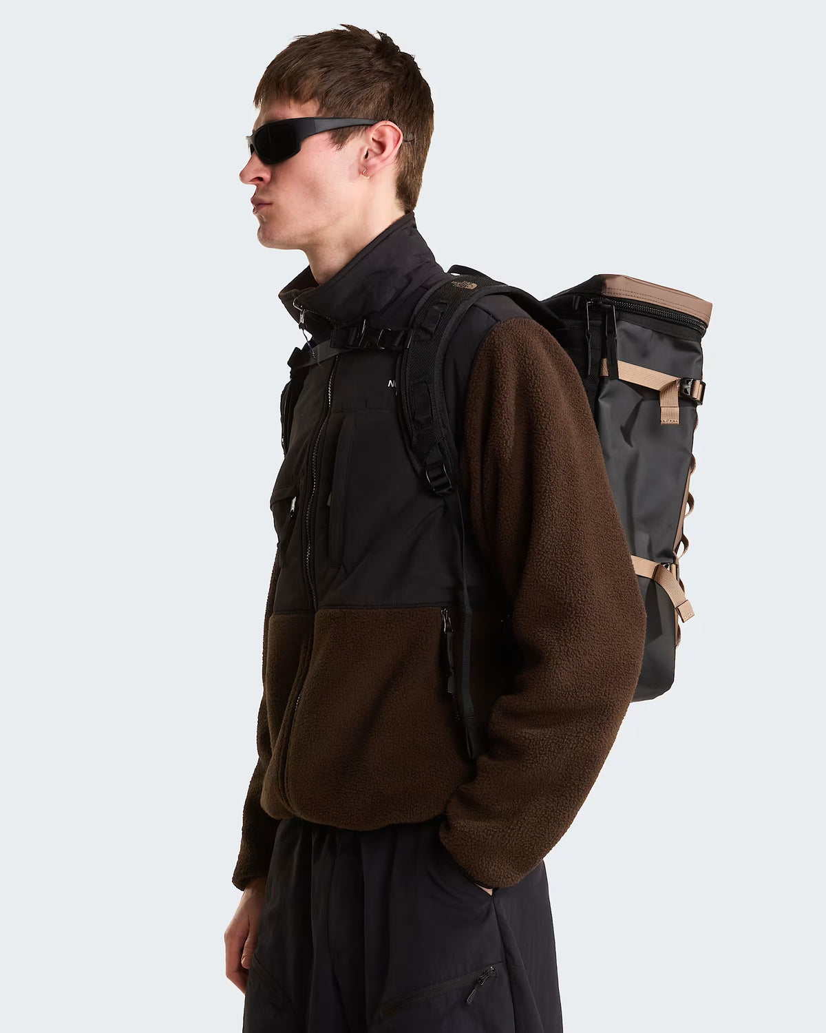 THE NORTH FACE Zaino Base Camp Fuse Box Smokey Brown-TNF Black-Garnet