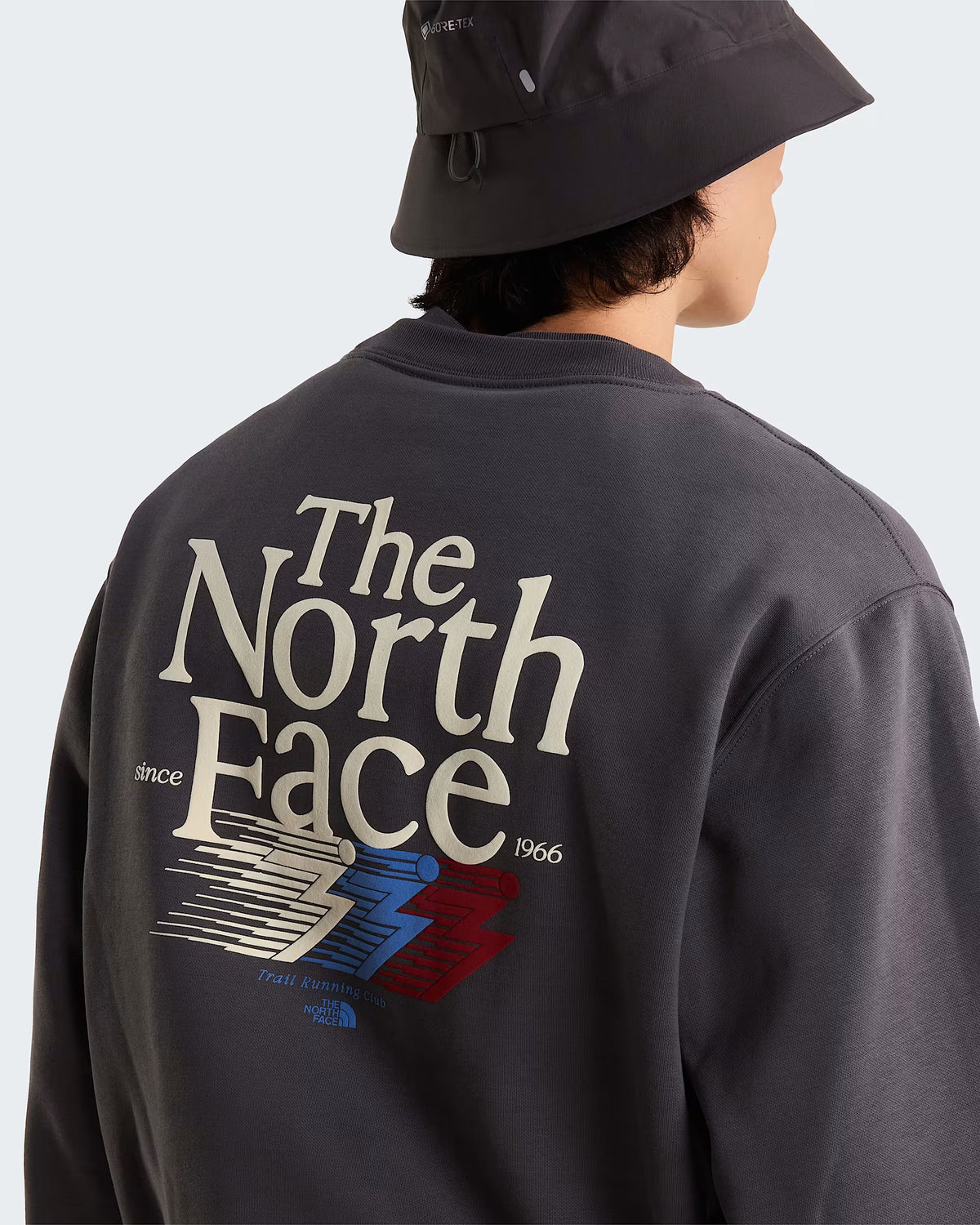 THE NORTH FACE Felpa Retro Trail Relaxed Anthracite Grey