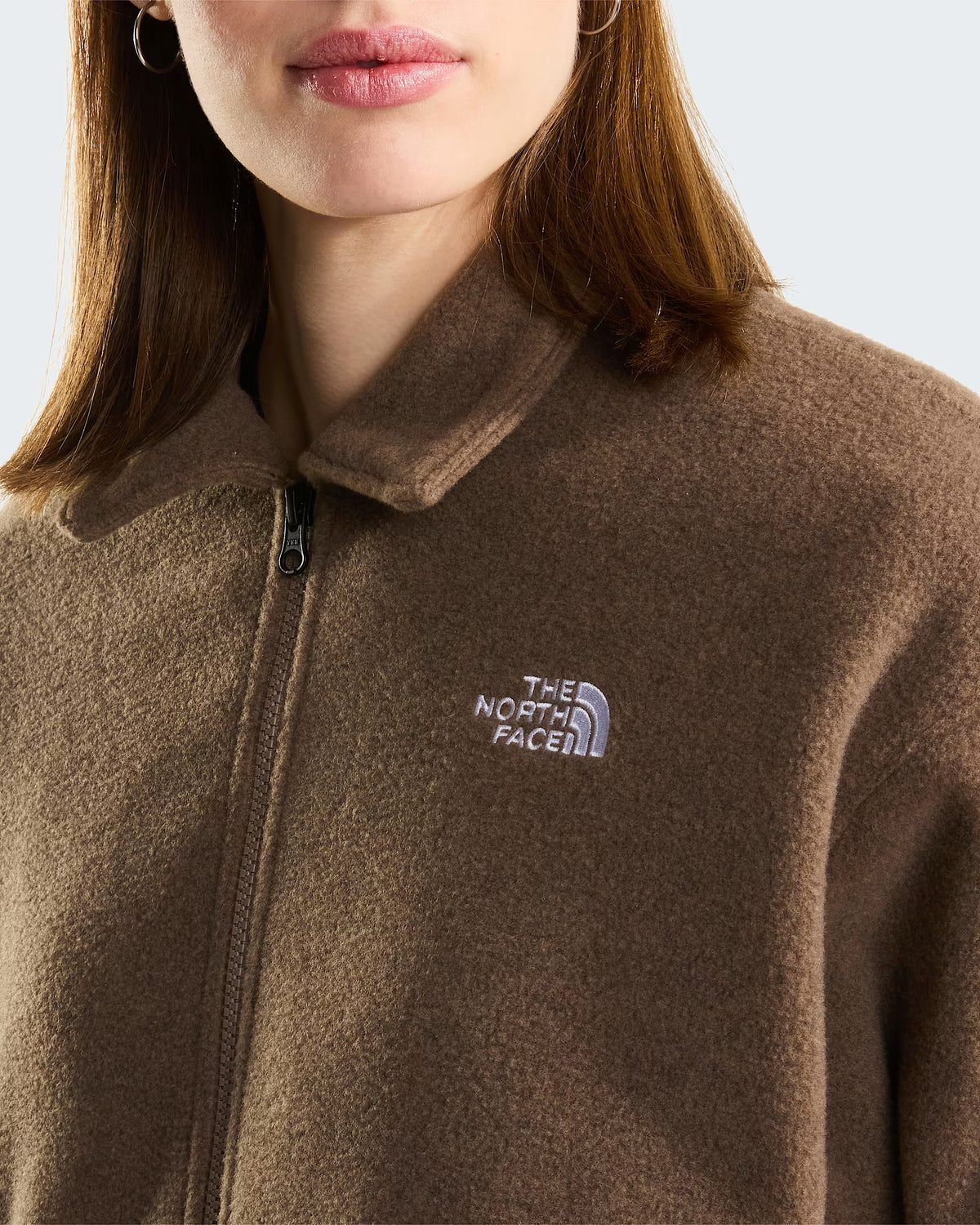 THE NORTH FACE Giacca in pile con colletto Garnet Black Heather