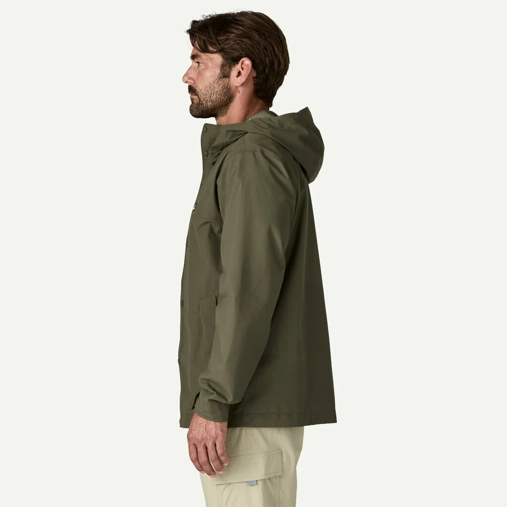 PATAGONIA Men's Outdoor Everyday Rain Jacket Basin Green