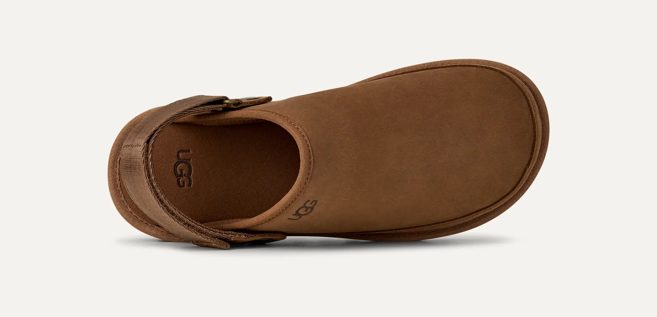UGG Sabot Uomo Goldencoast II Nubuck Dark Chestnut