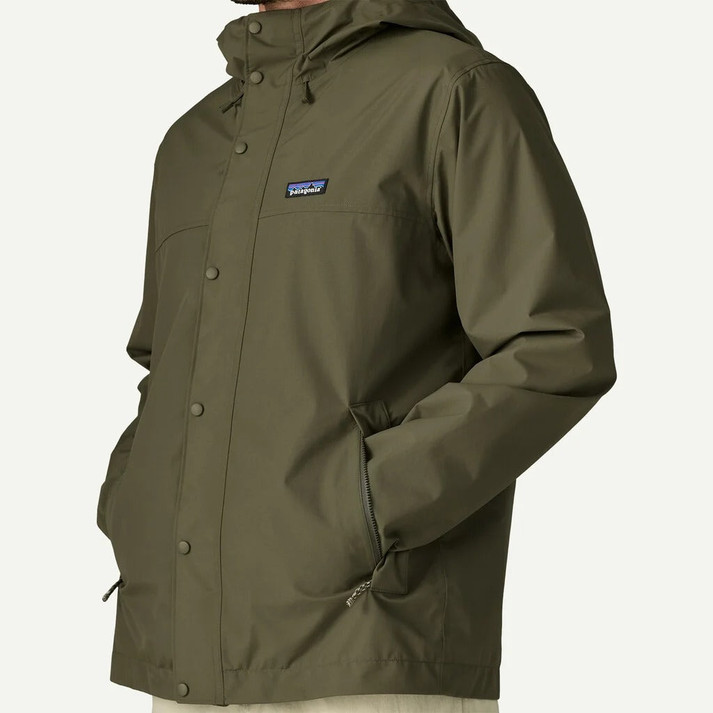 PATAGONIA Men's Outdoor Everyday Rain Jacket Basin Green