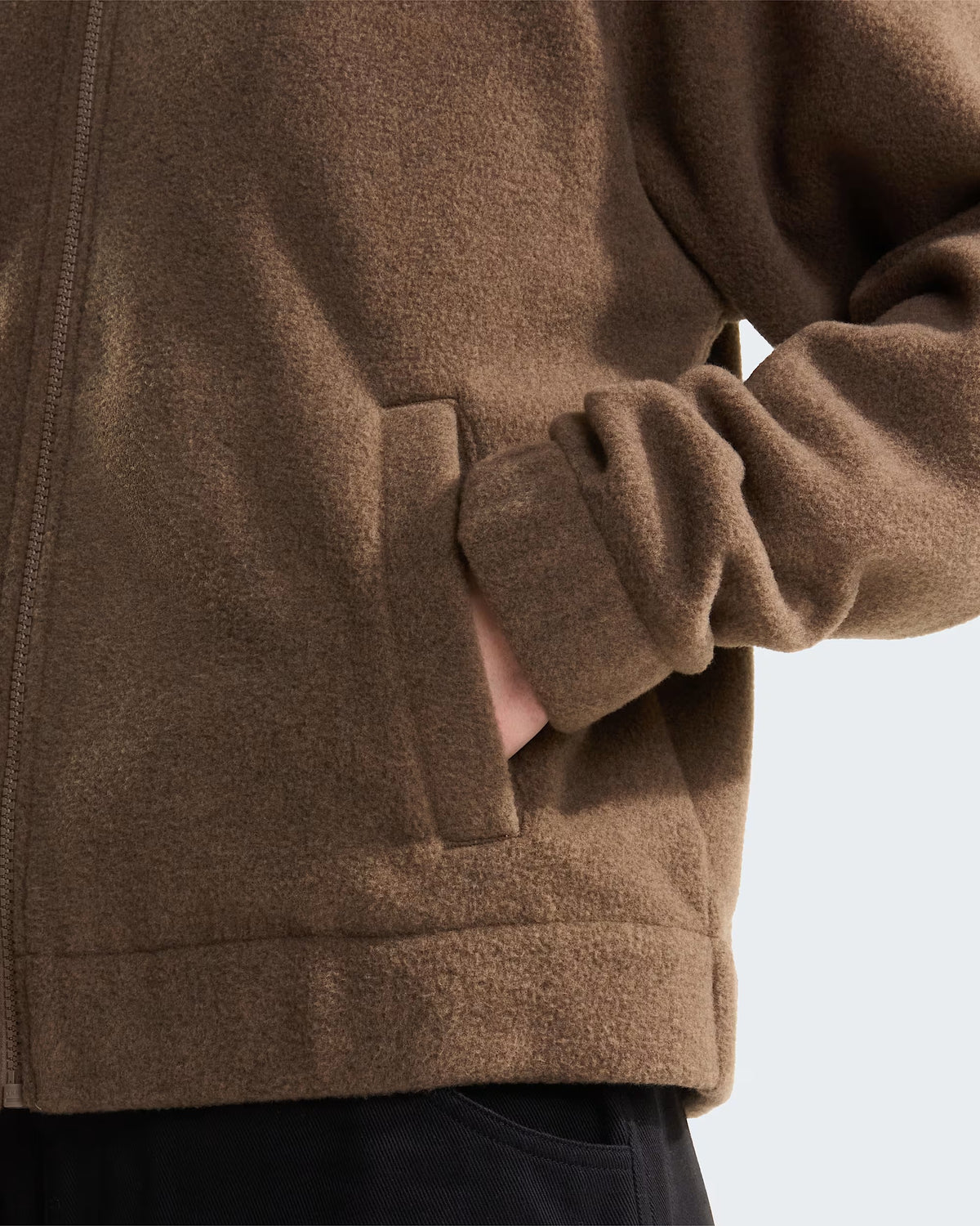 THE NORTH FACE Giacca in pile con colletto Garnet Black Heather