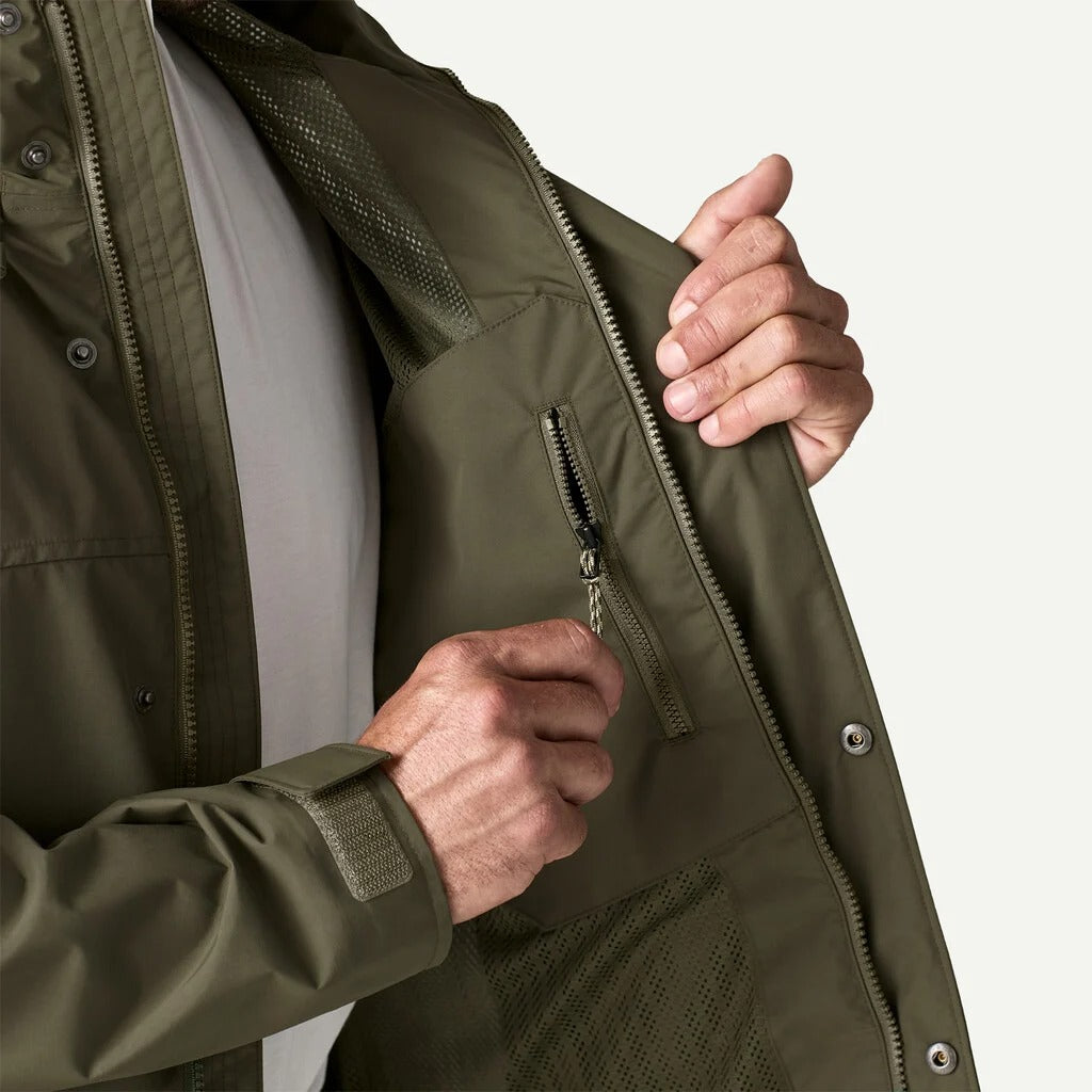 PATAGONIA Men's Outdoor Everyday Rain Jacket Basin Green