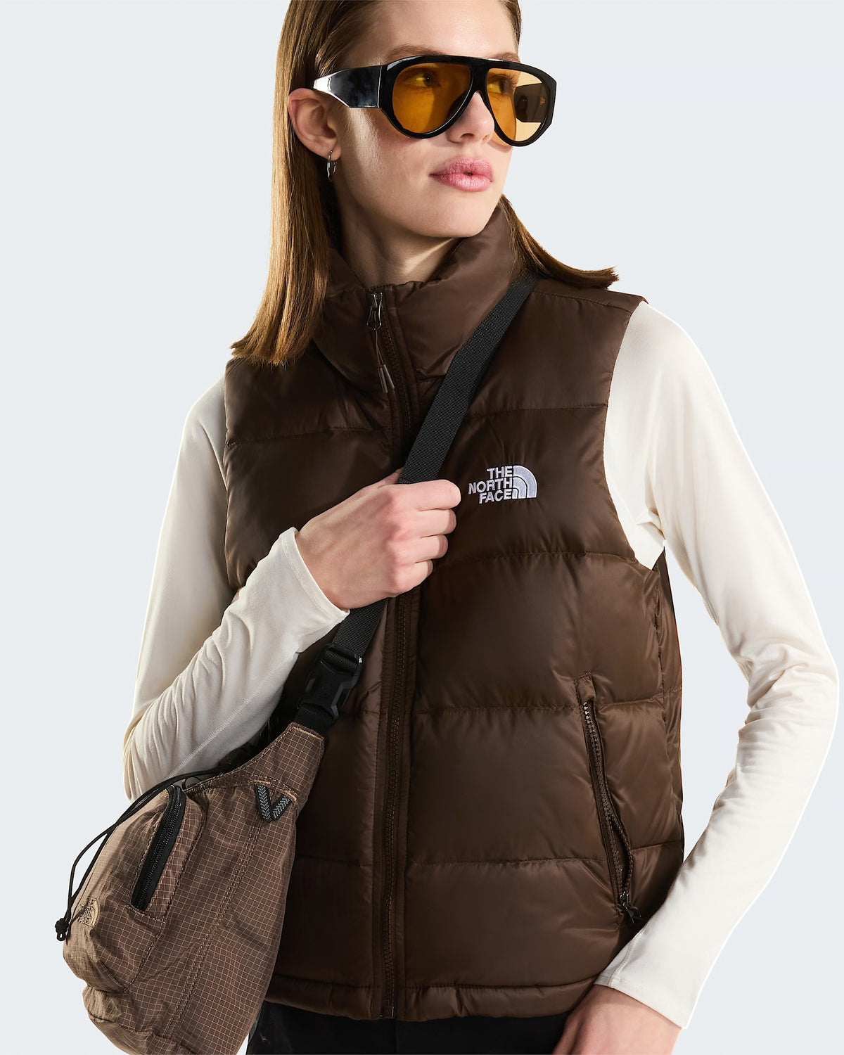 THE NORTH FACE Gilet donna in piumino Hydrenalite™ A-Line Dark Chestnut