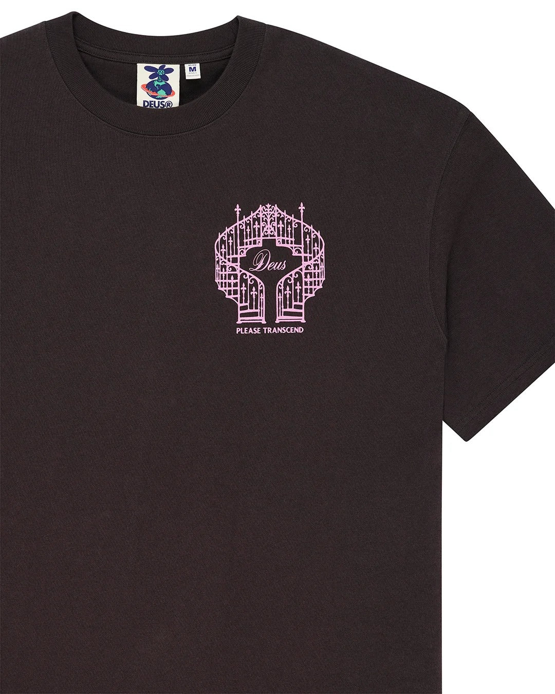 DEUS EX MACHINA Upstairs Os Tee Anthracite Grey