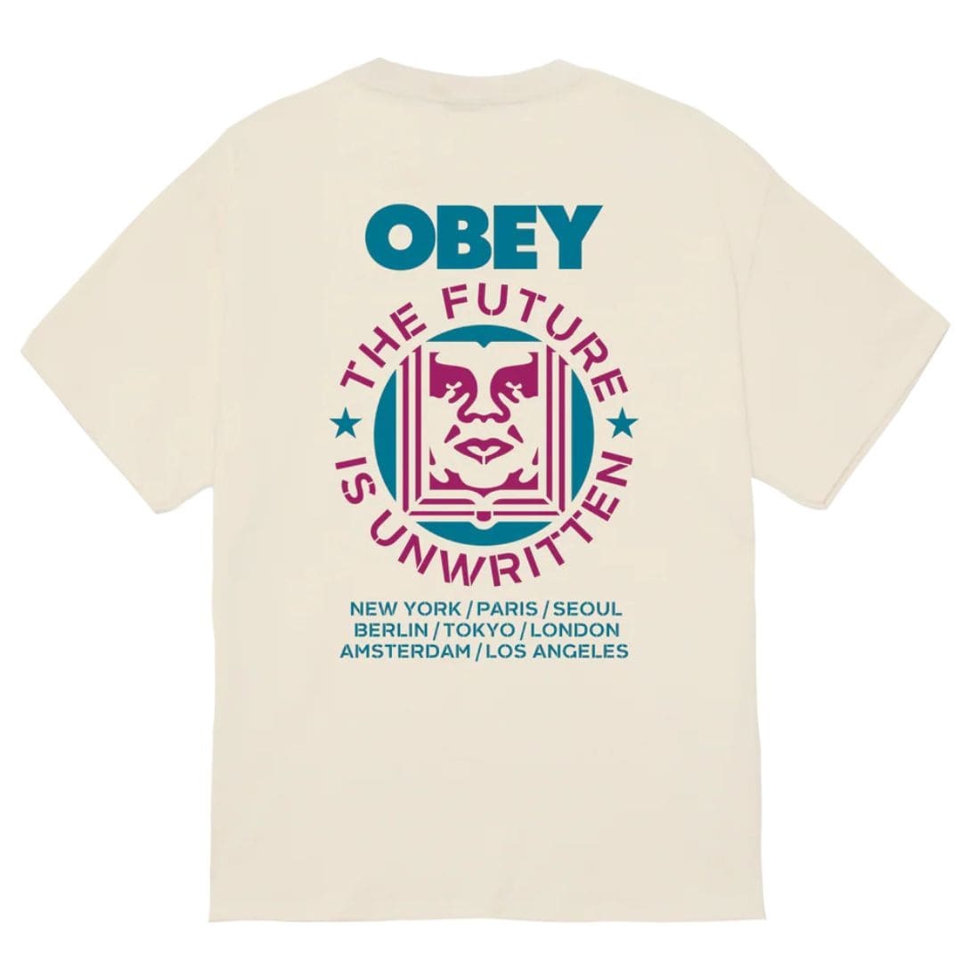 OBEY T-Shirt Future Unwritten Cream