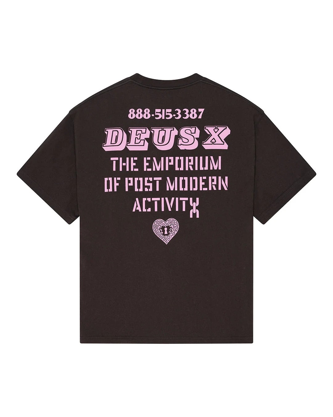 DEUS EX MACHINA Upstairs Os Tee Anthracite Grey