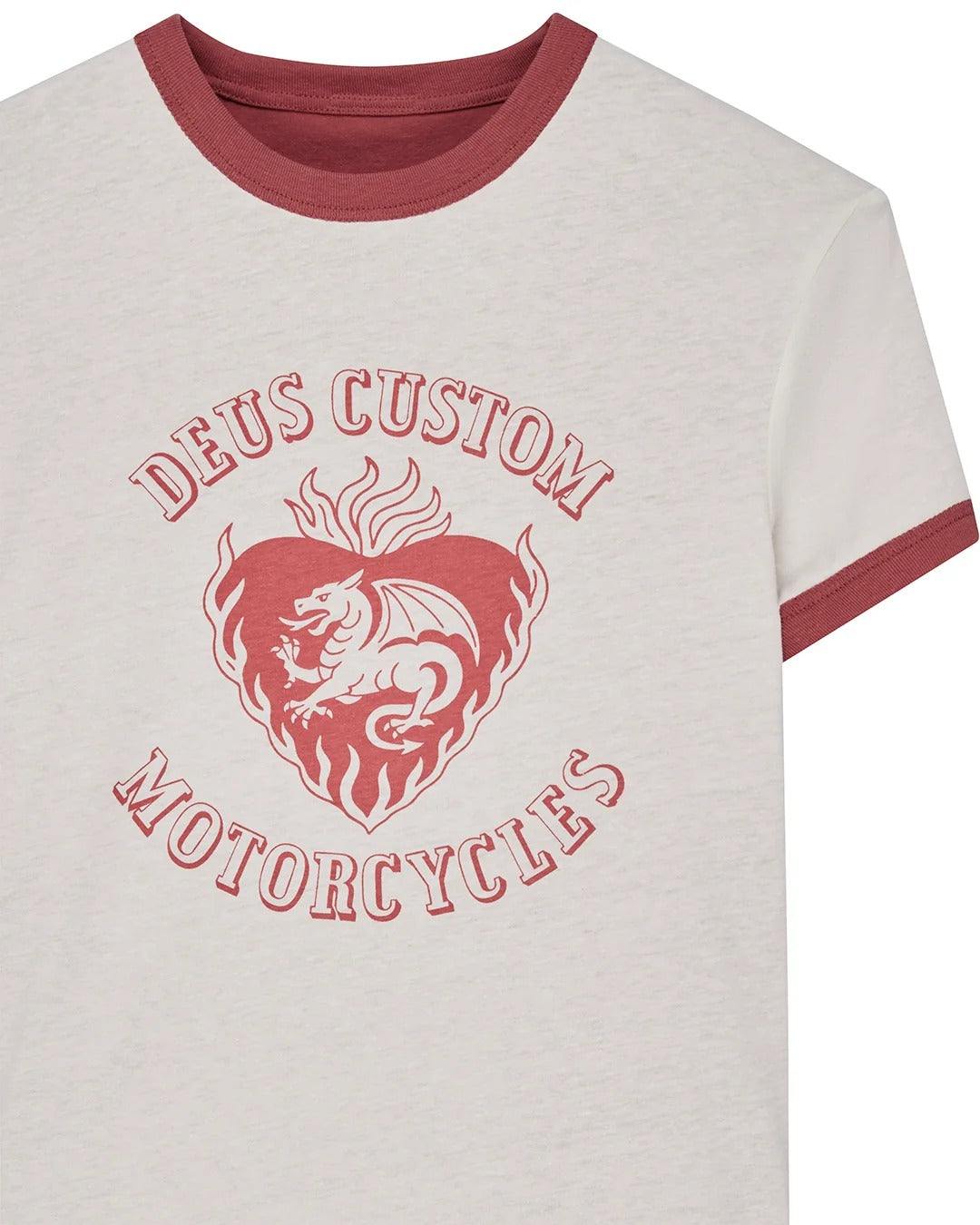 DEUS EX MACHINA Two Minds Ringer Dirty White-Red Apple