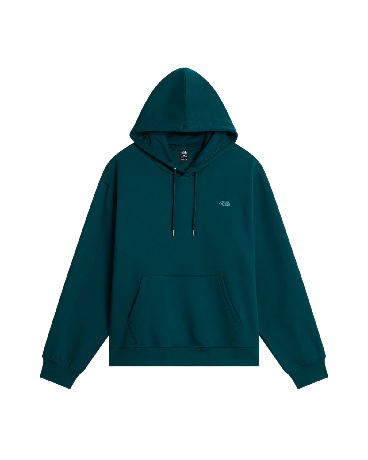 Felpa con cappuccio Blaze Shop The North Face in misto cotone color verde petrolio con tasca a marsupio e logo