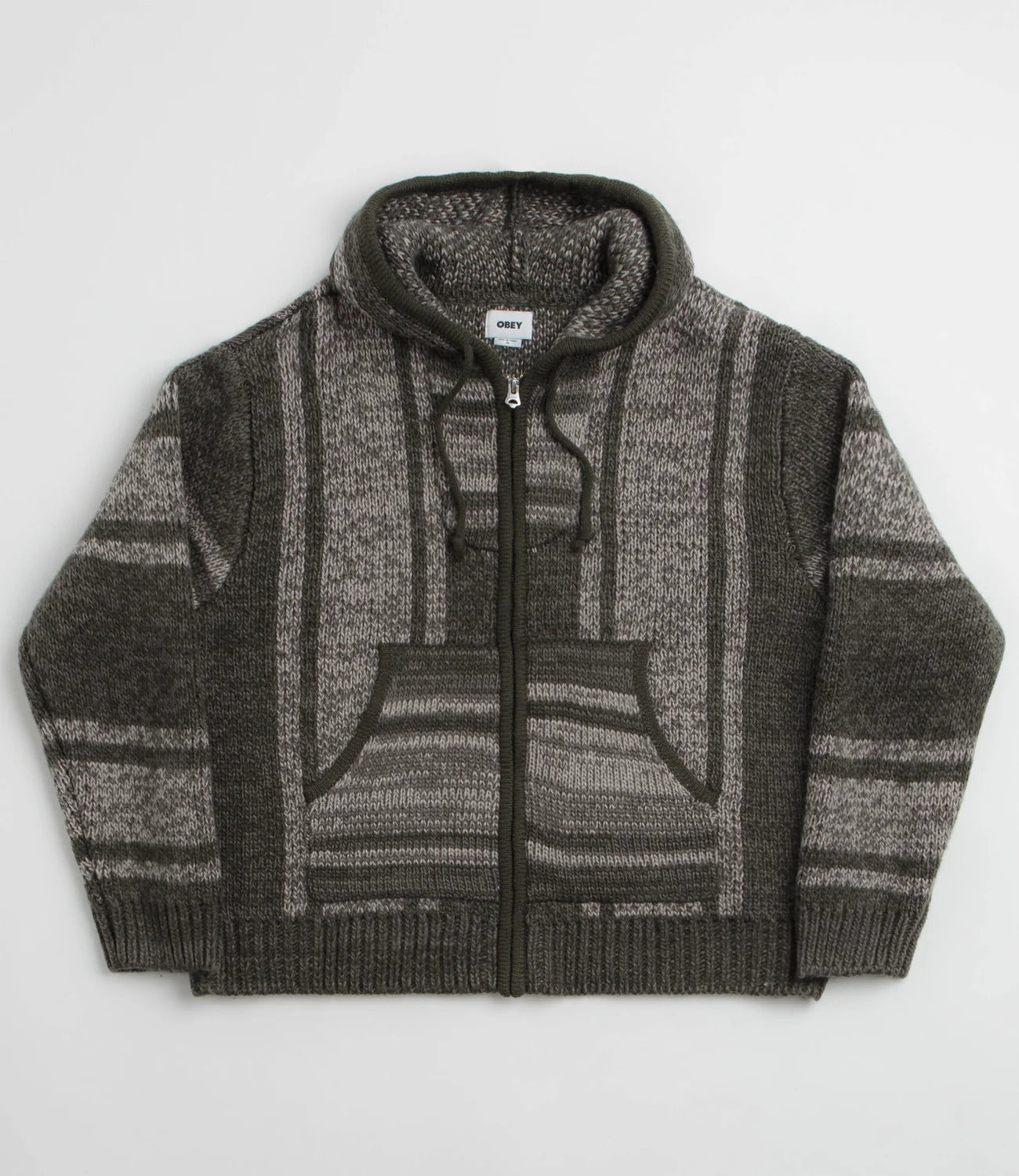 OBEY Maglia con zip BAJA Leaf Multi