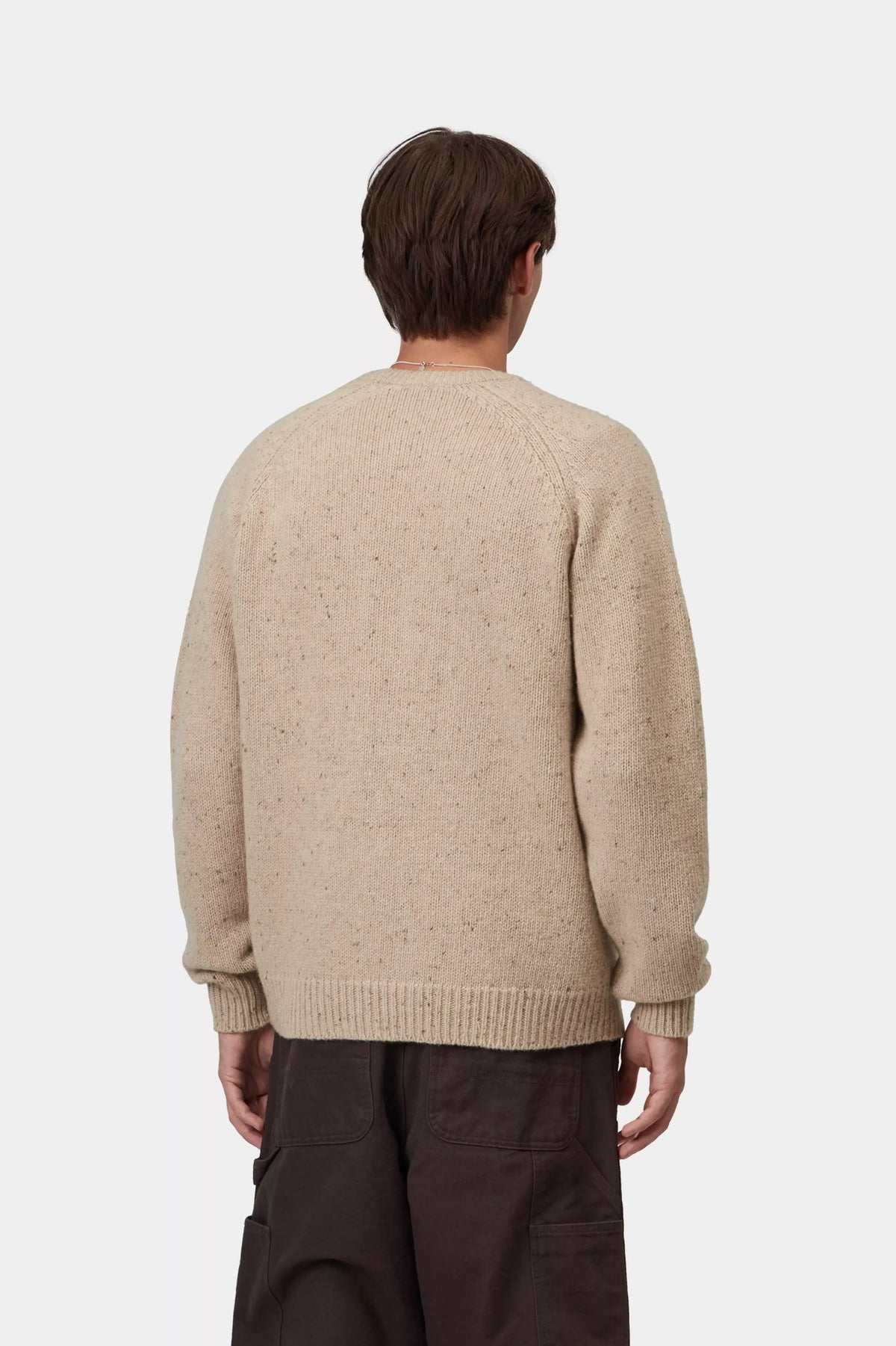 CARHARTT WIP Anglistic Sweater Speckled Fleur de Sel
