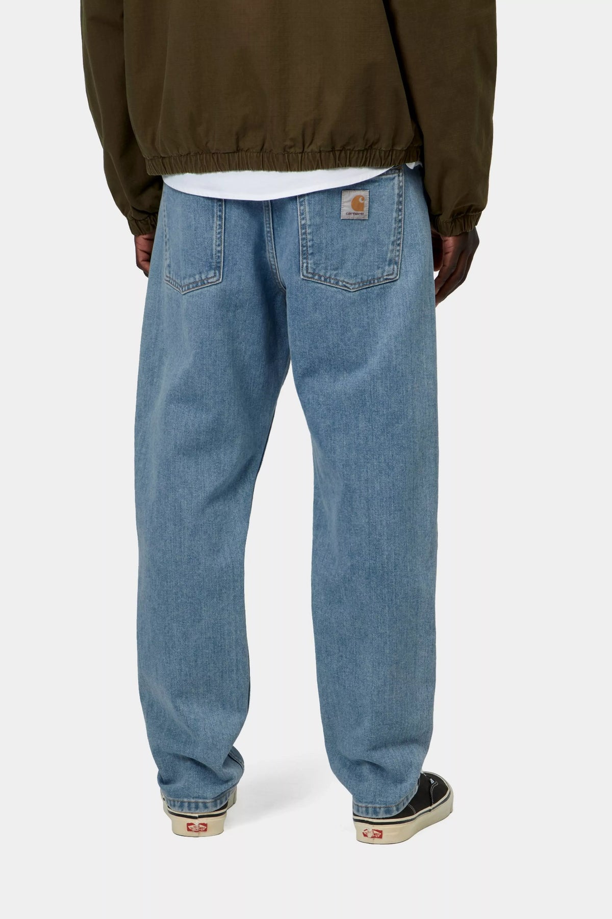 CARHARTT WIP Newel Pant Blue, Stone bleached