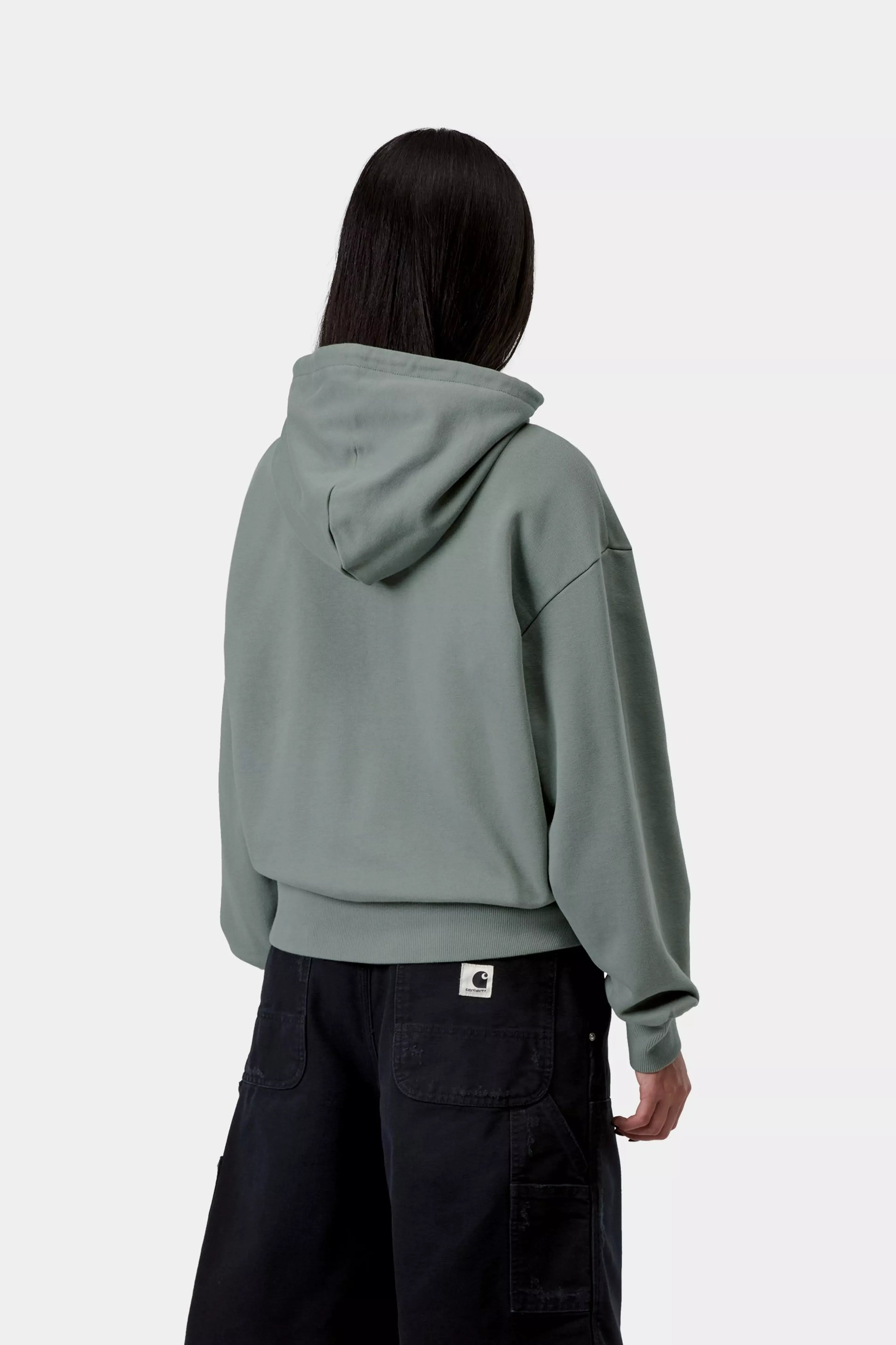 CARHARTT WIP W' Hooded Casey Jacket Velvet Green / Silver