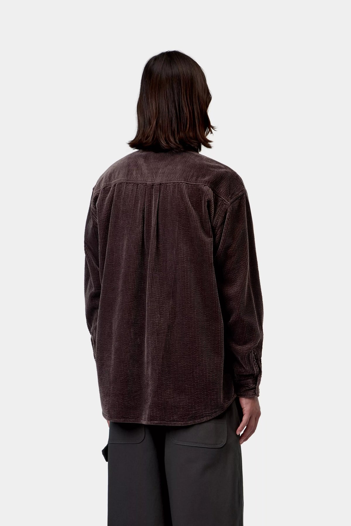 CARHARTT WIP L/S Loyde Shirt Palisander, Rinsed