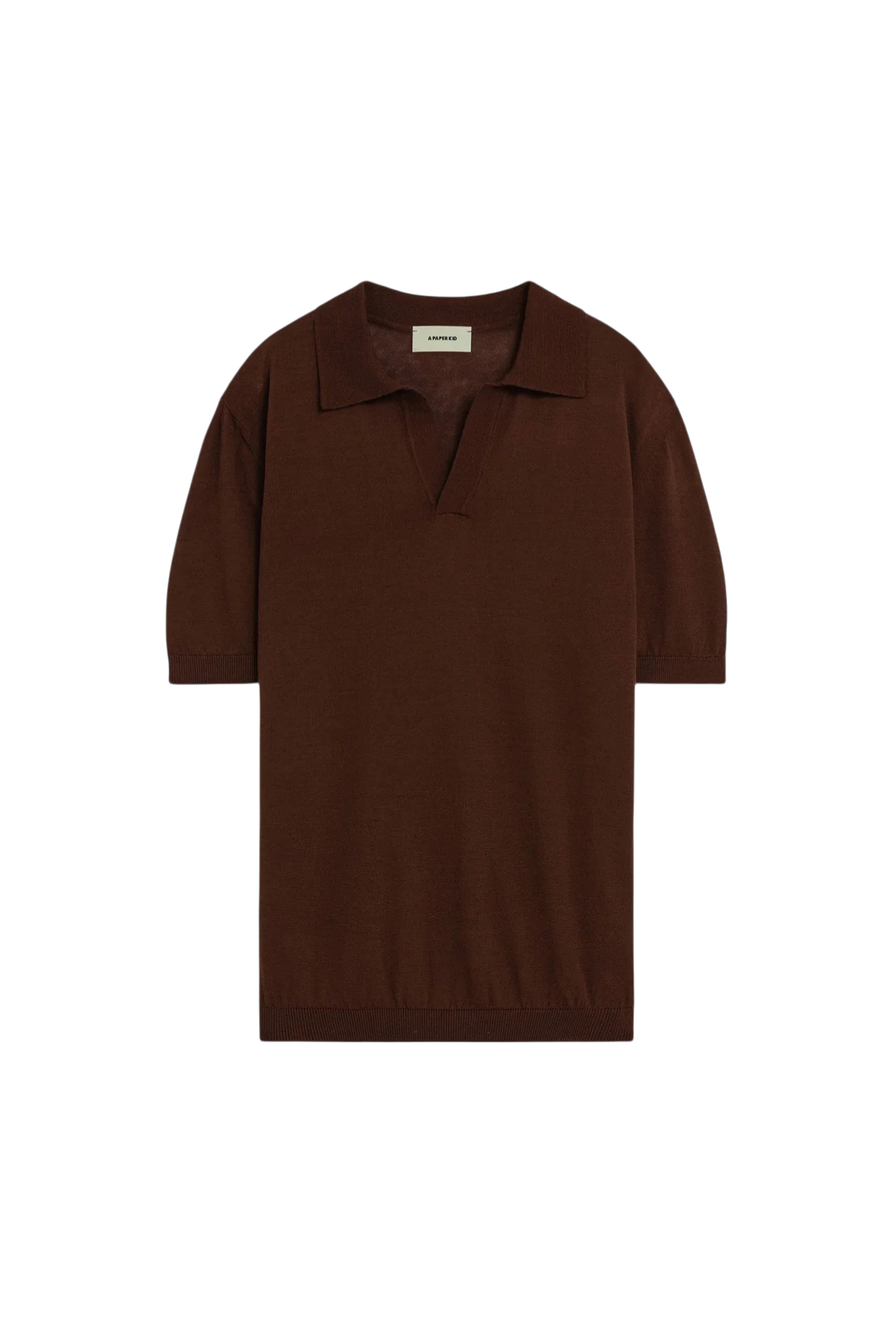 A PAPER KID Polo In Cotone Brown