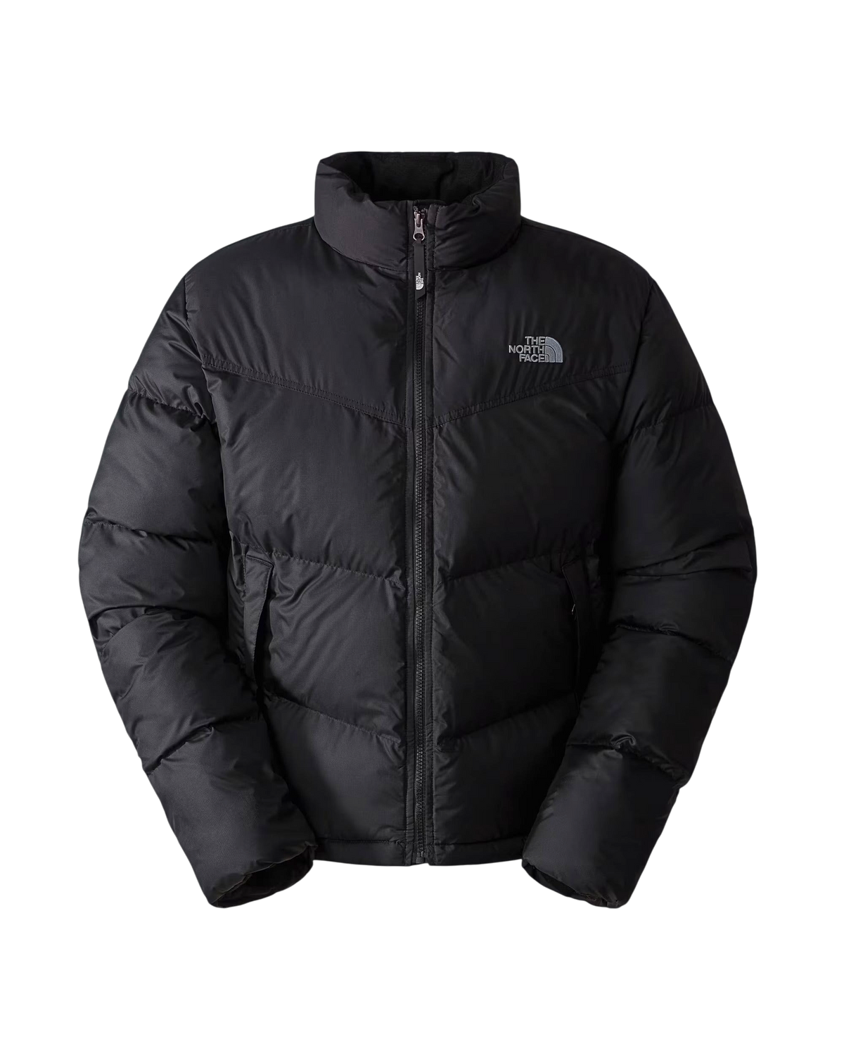 Giacca imbottita Blaze Shop The North Face Saikuru nera da uomo con design geometrico e logo ricamato