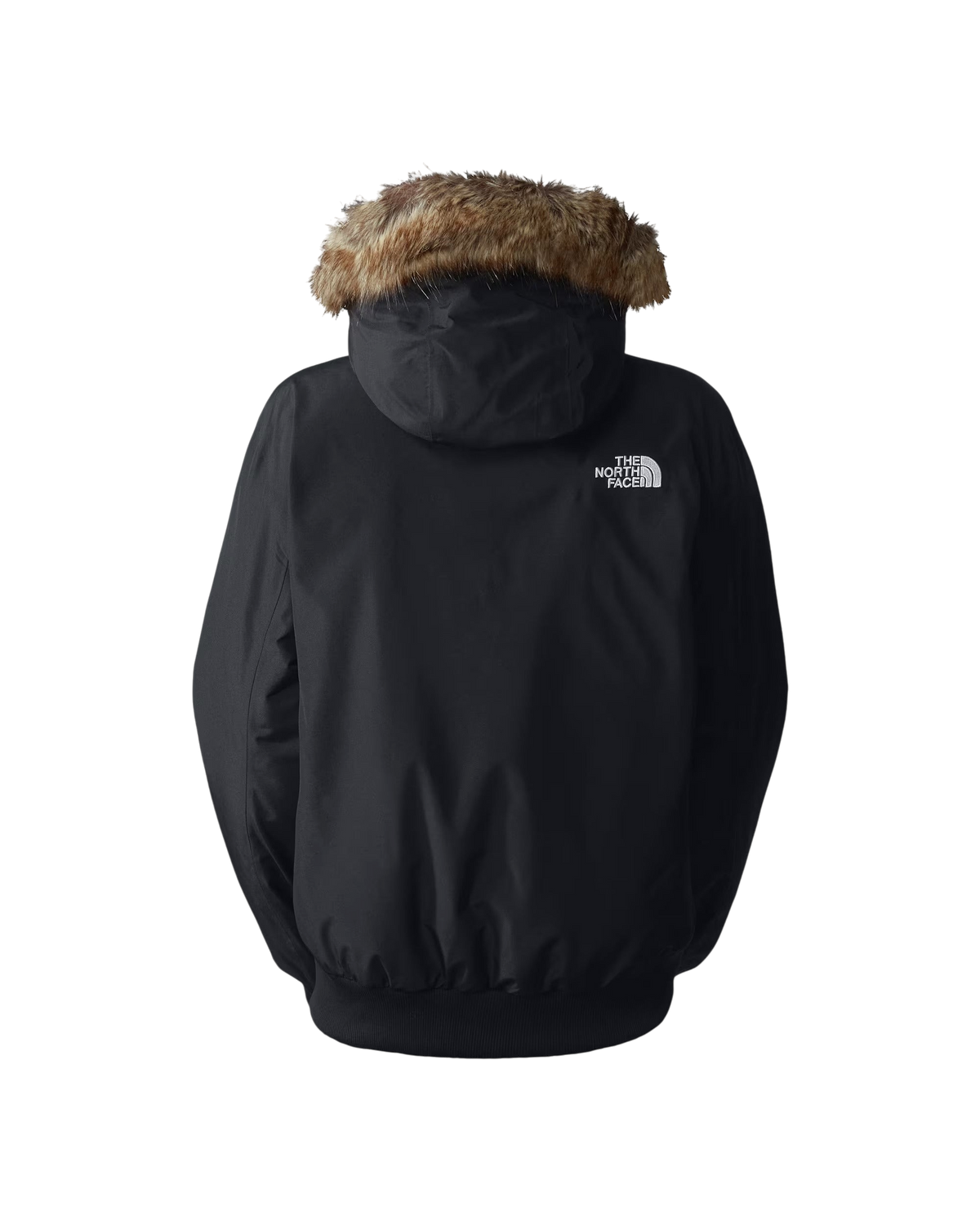Giacca bomber Blaze Shop The North Face Arctic nera con cappuccio in pelliccia sintetica, vista posteriore