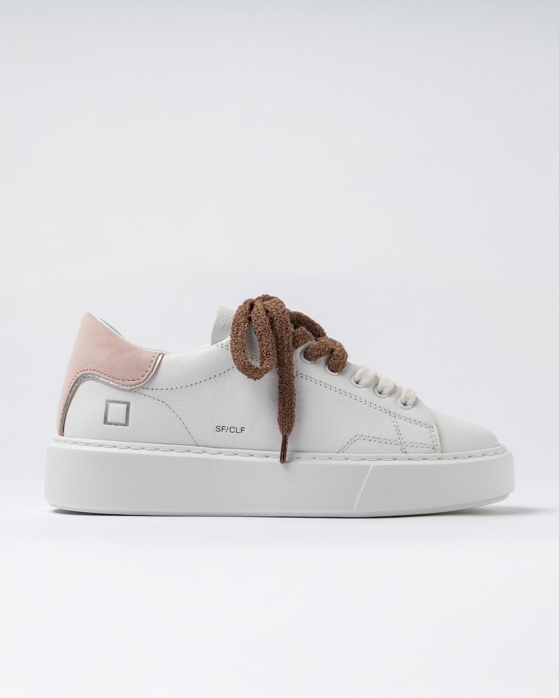 D.A.T.E. SFERA CALF White Pink