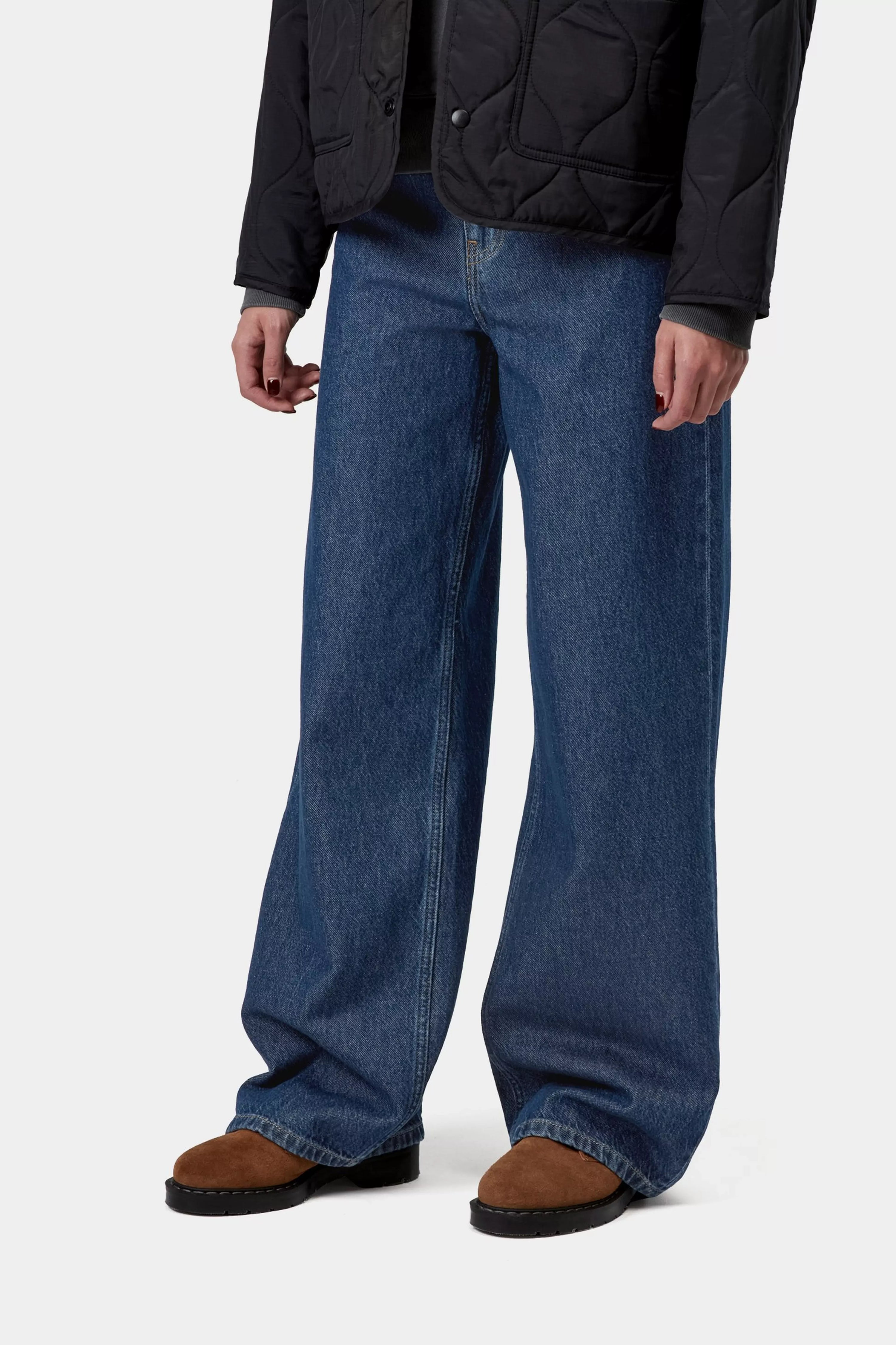 CARHARTT WIP W' Jane Pant Blue, Stone washed