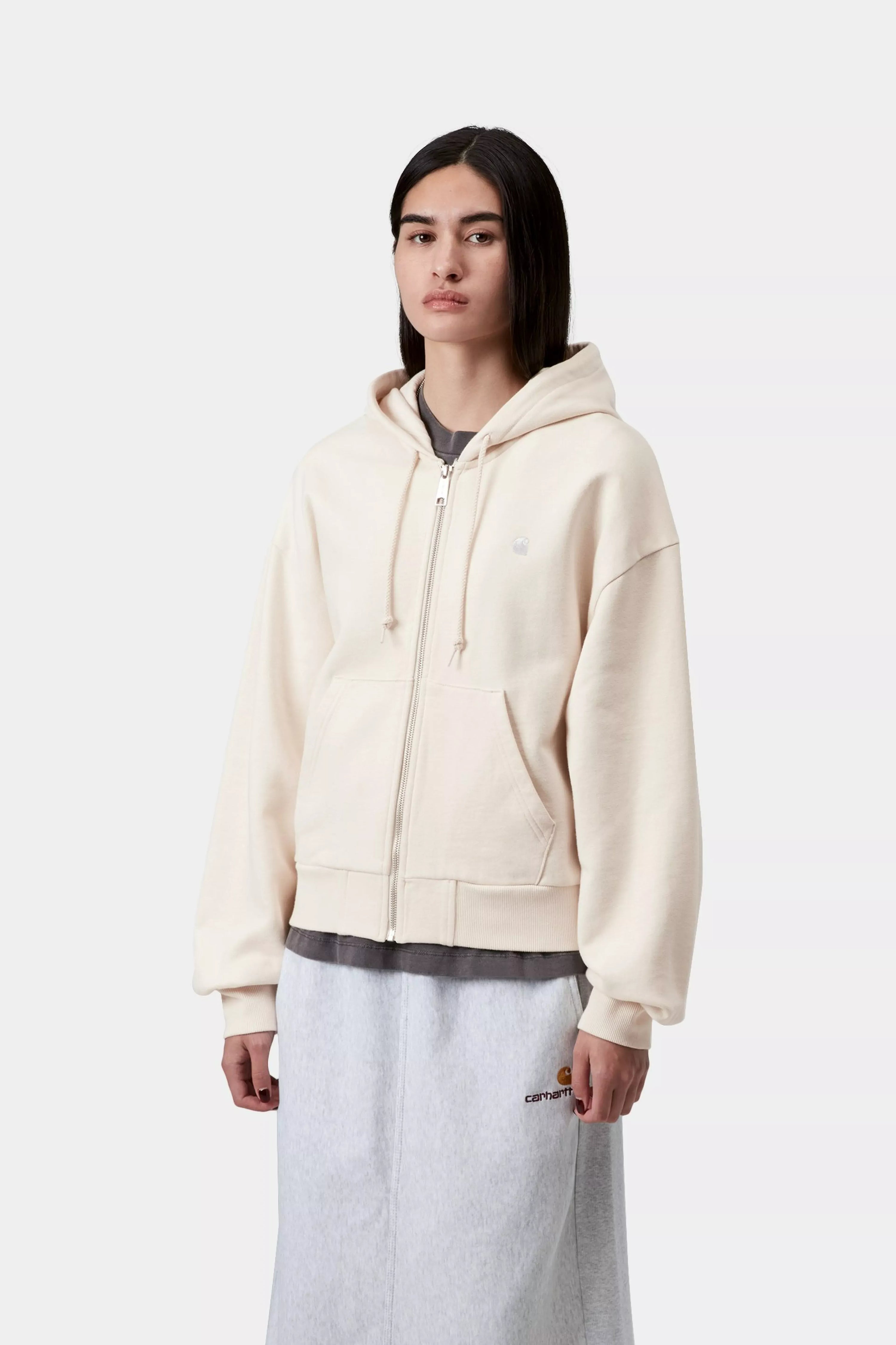 CARHARTT WIP W' Hooded Casey Jacket Natural/ Silver