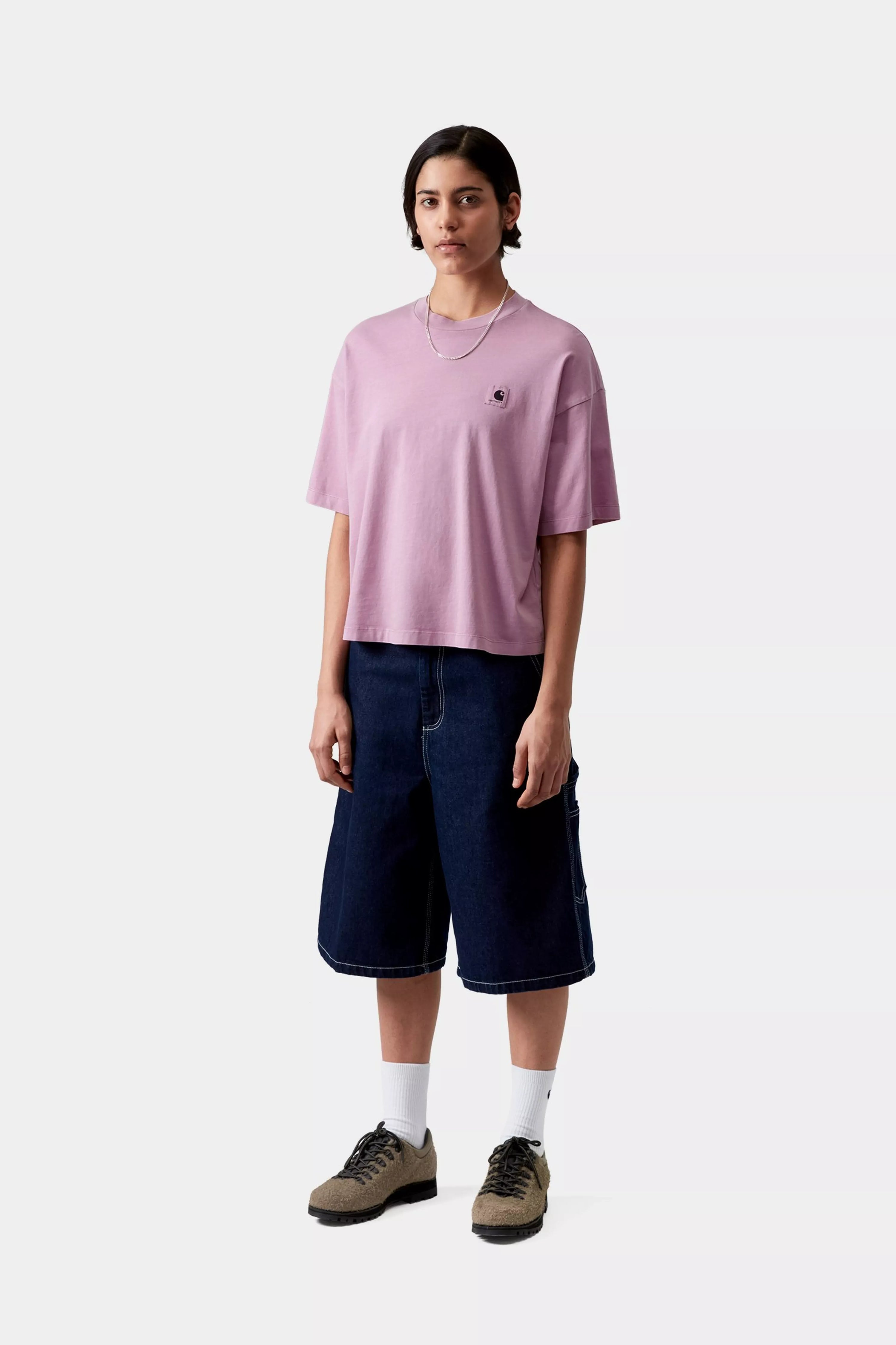 CARHARTT WIP W' S/S Nelson T-Shirt Gentle Purple Garment dyed