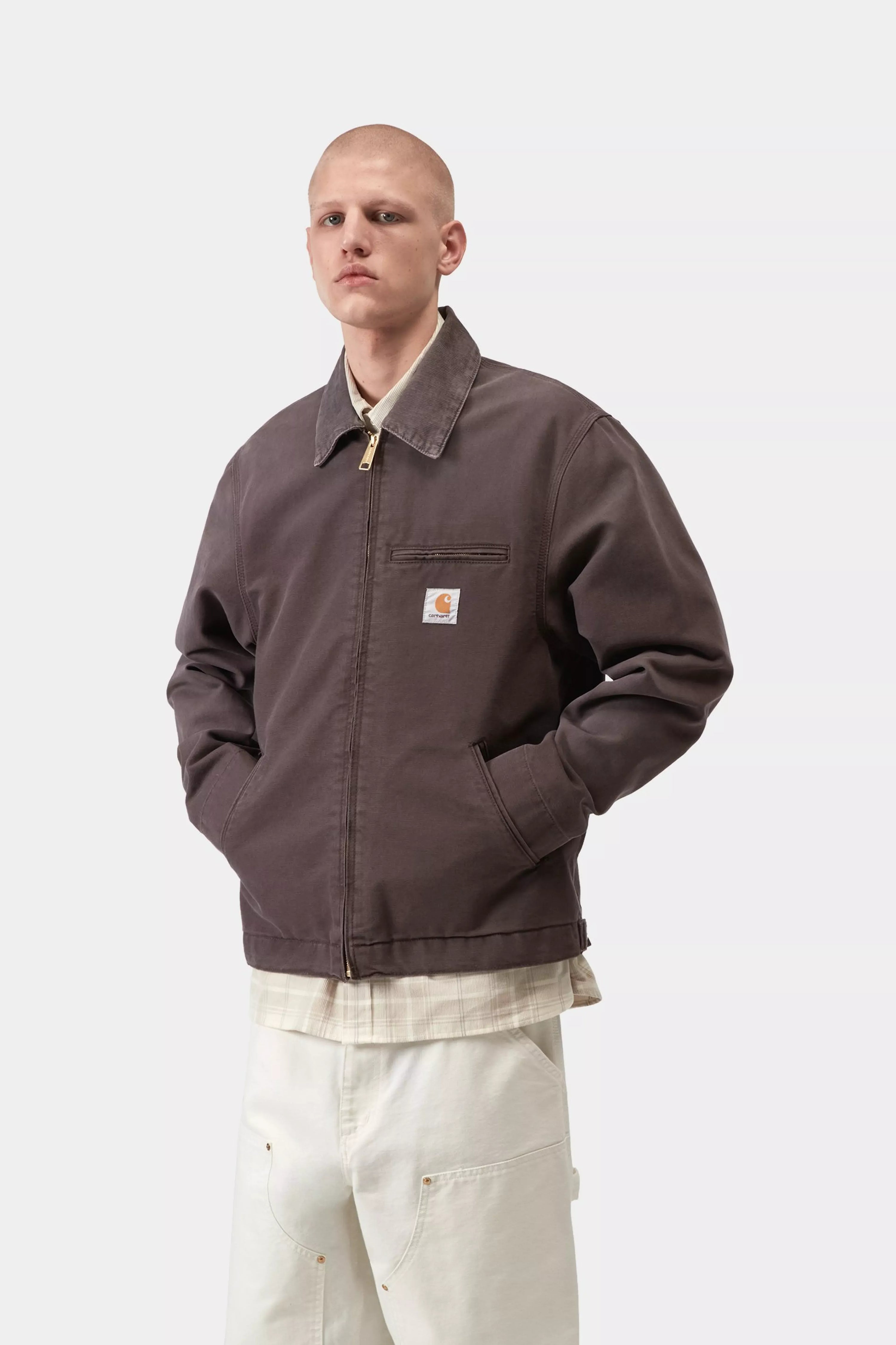 CARHARTT WIP Detroit Jacket Shale / Shale Stone canvas