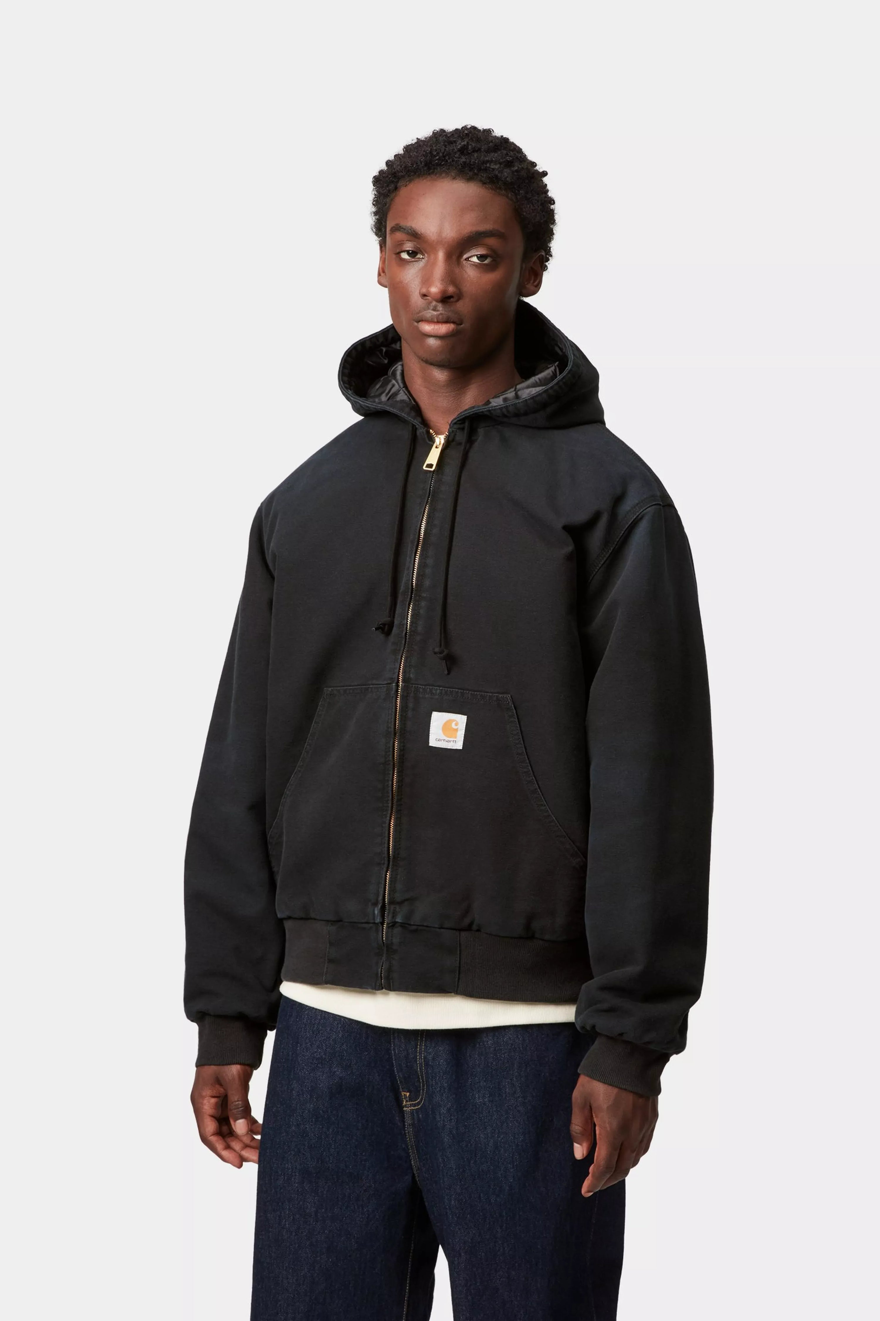 CARHARTT WIP OG Active Jacket Black, Stone canvas