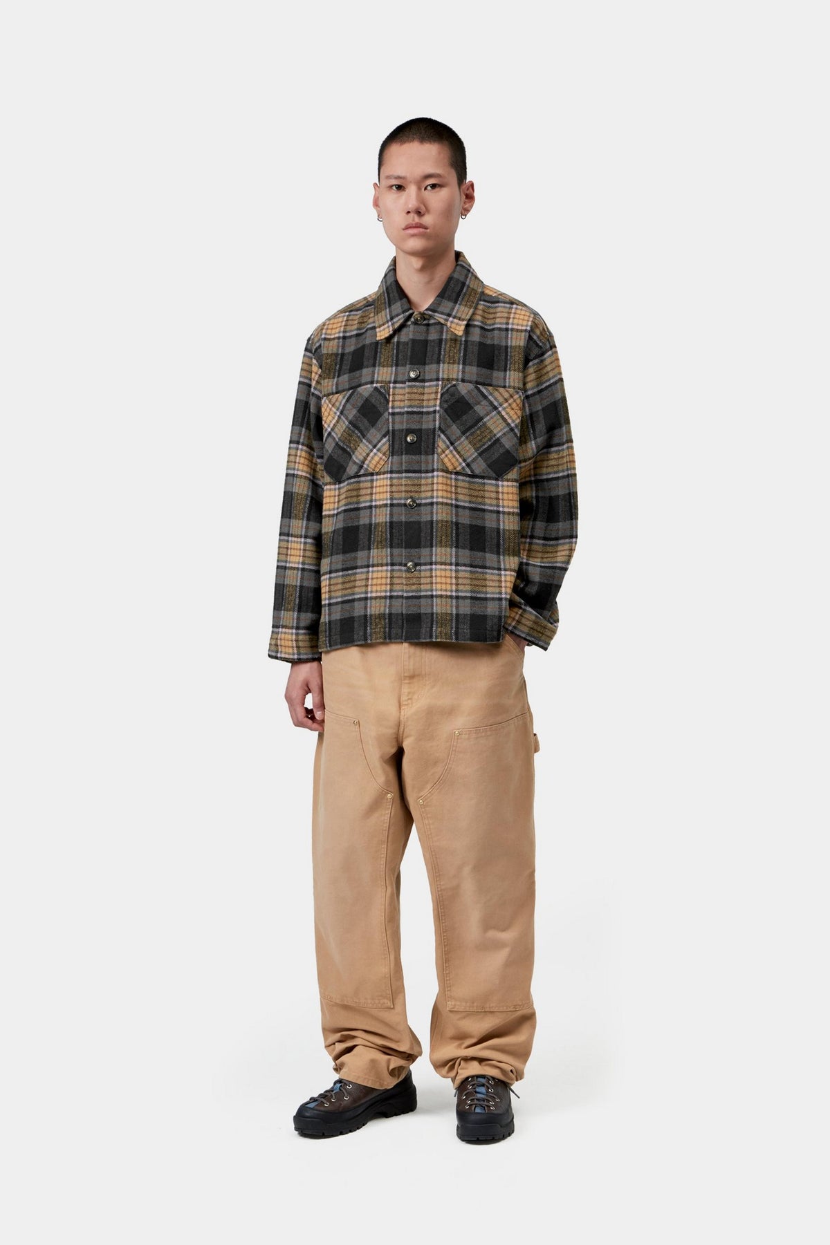 CARHARTT WIP L/S Parson Shirt Parson Check, WIP Dusty H
