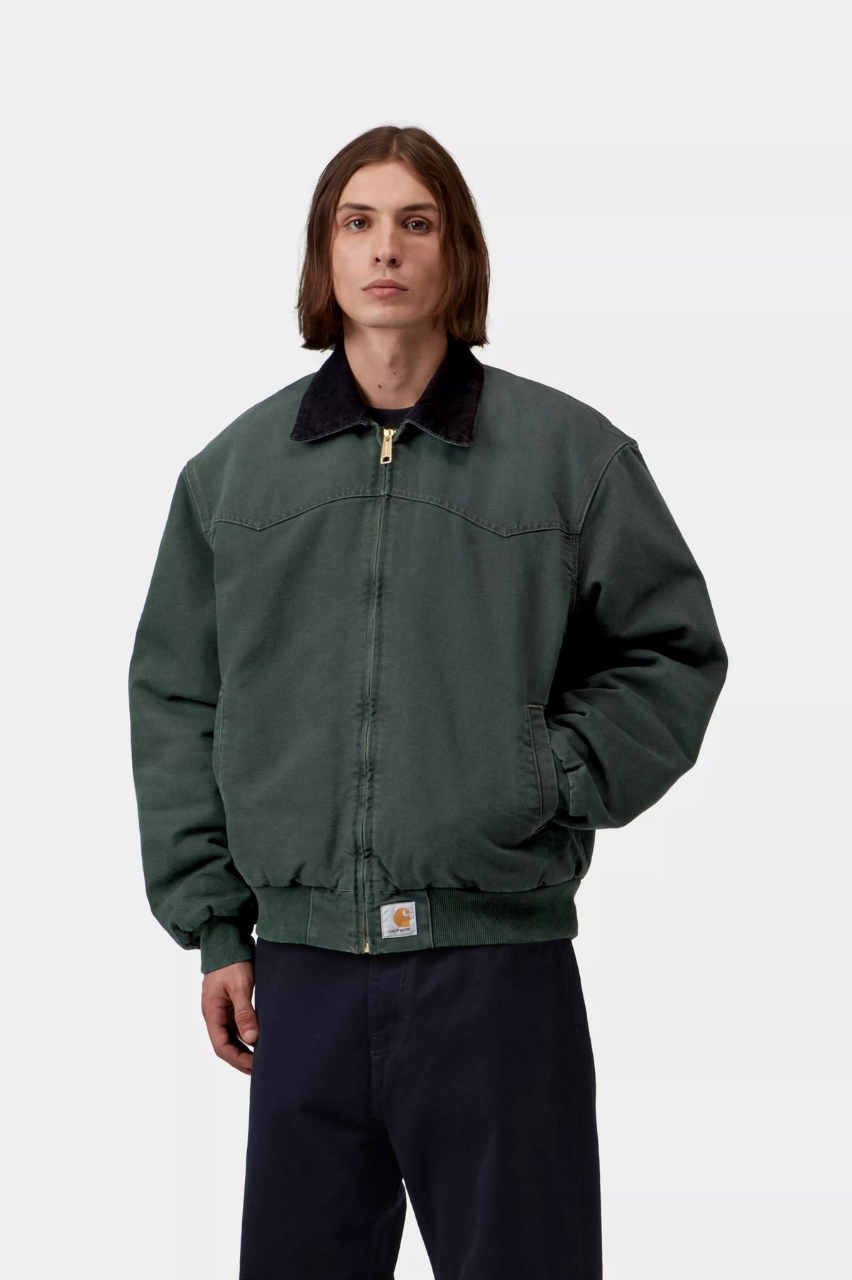 CARHARTT WIP OG Santa Fe Jacket Raven / Black, Stone canvas