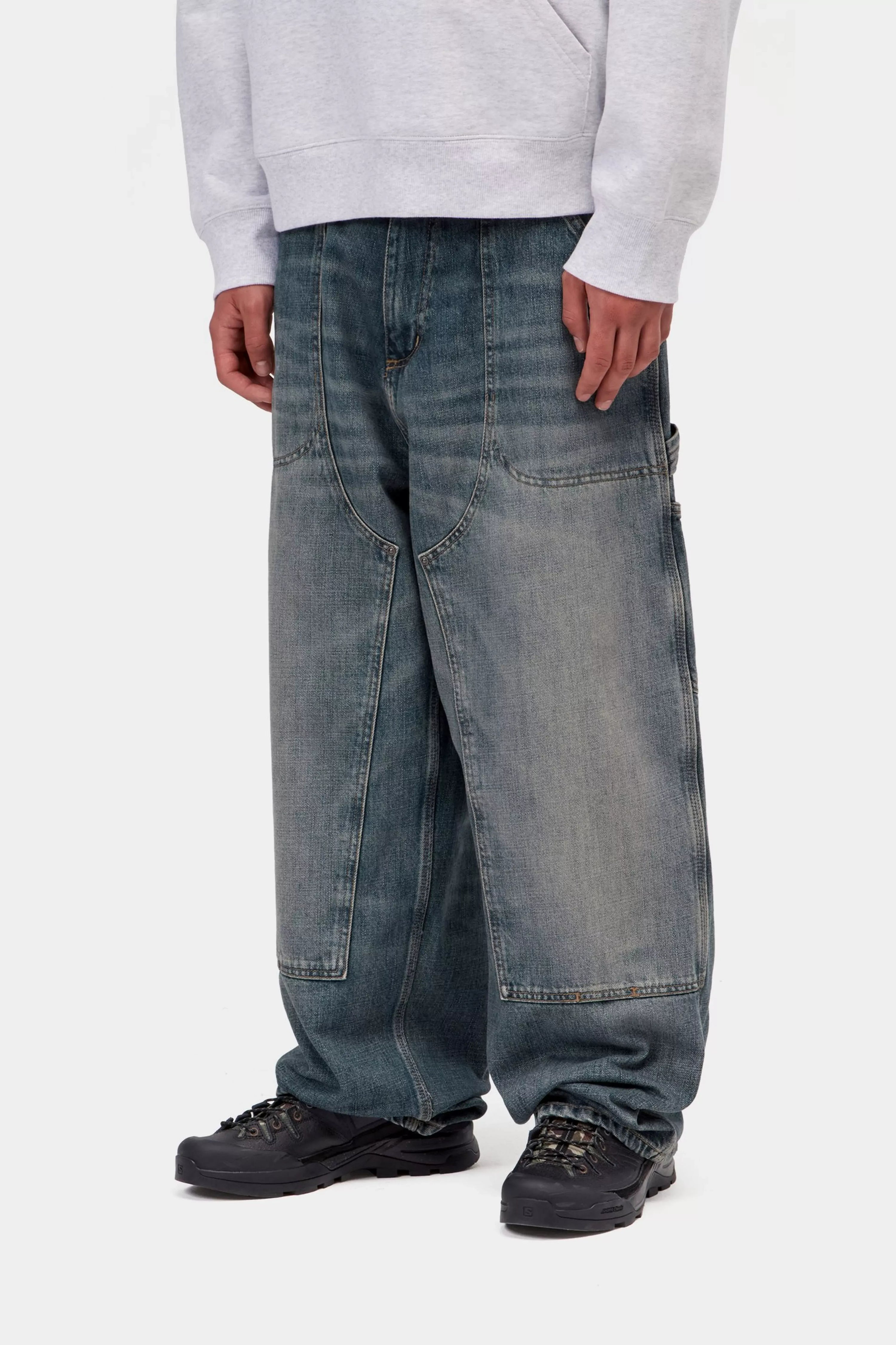 CARHARTT WIP Oakland Pant Blue, Worn used wash